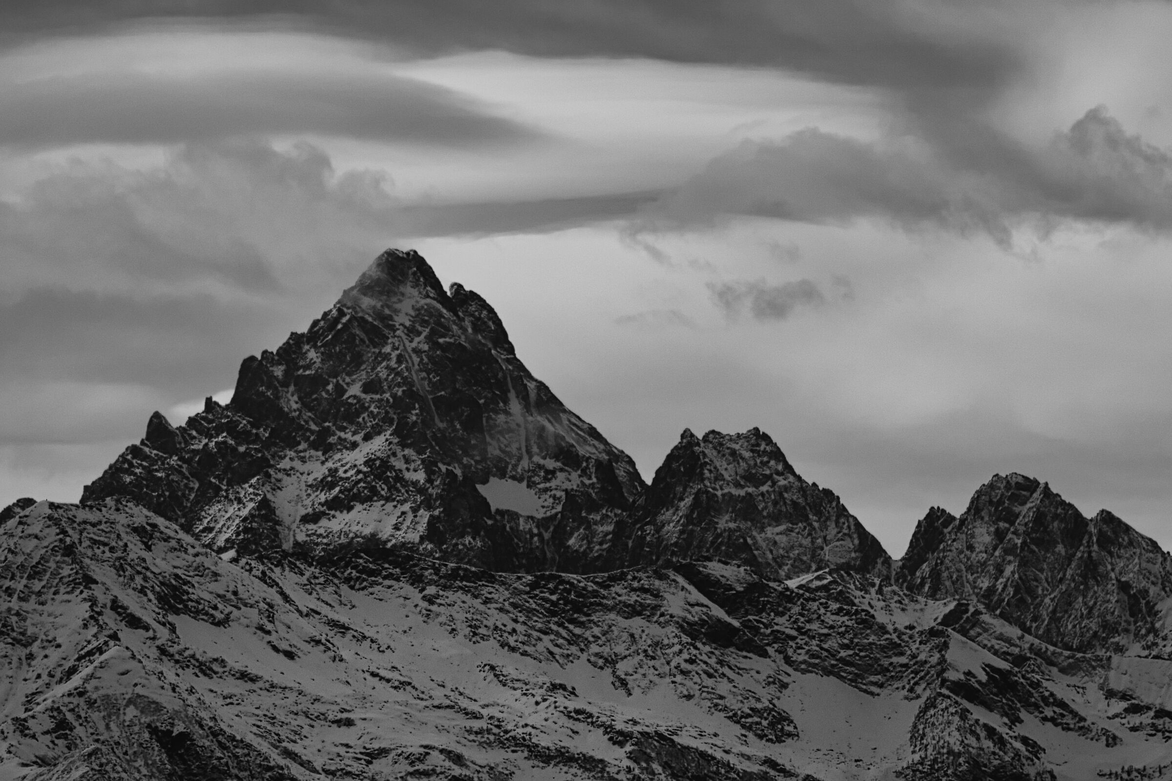 Mon Viso in B&W