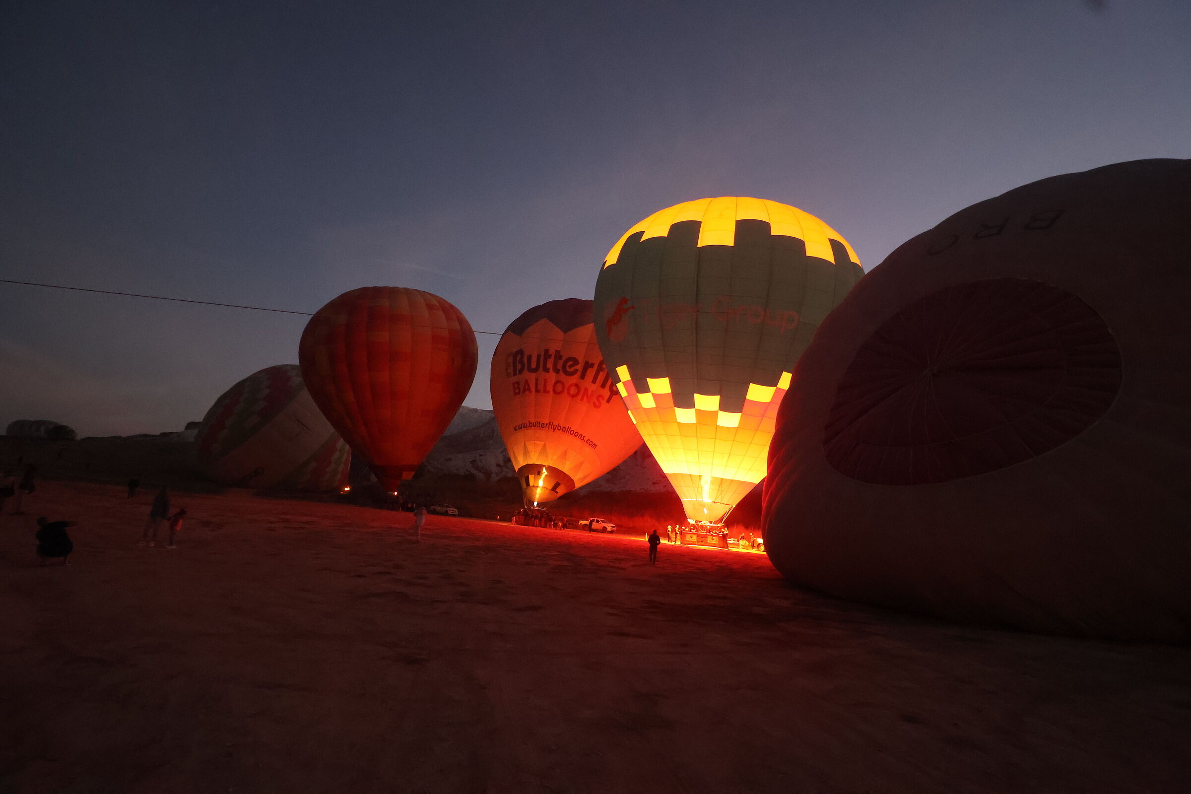 Hot air balloons