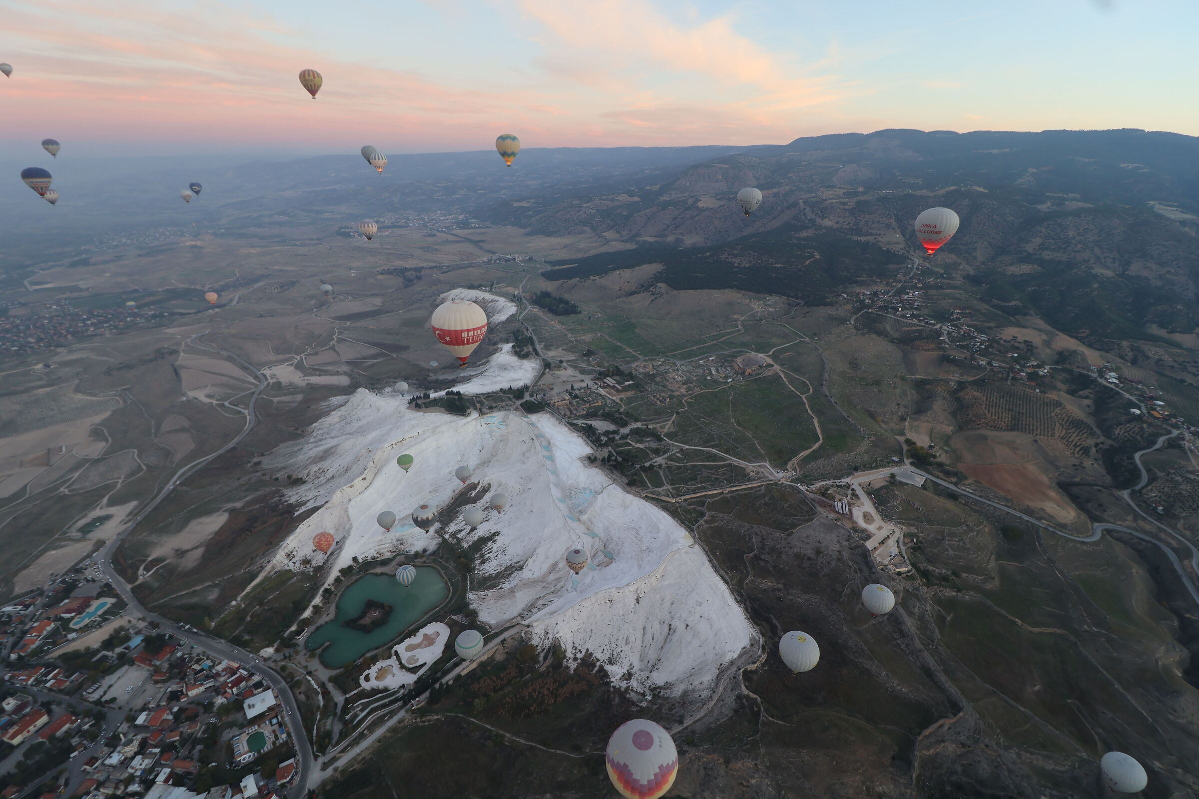 Hot air balloon flight