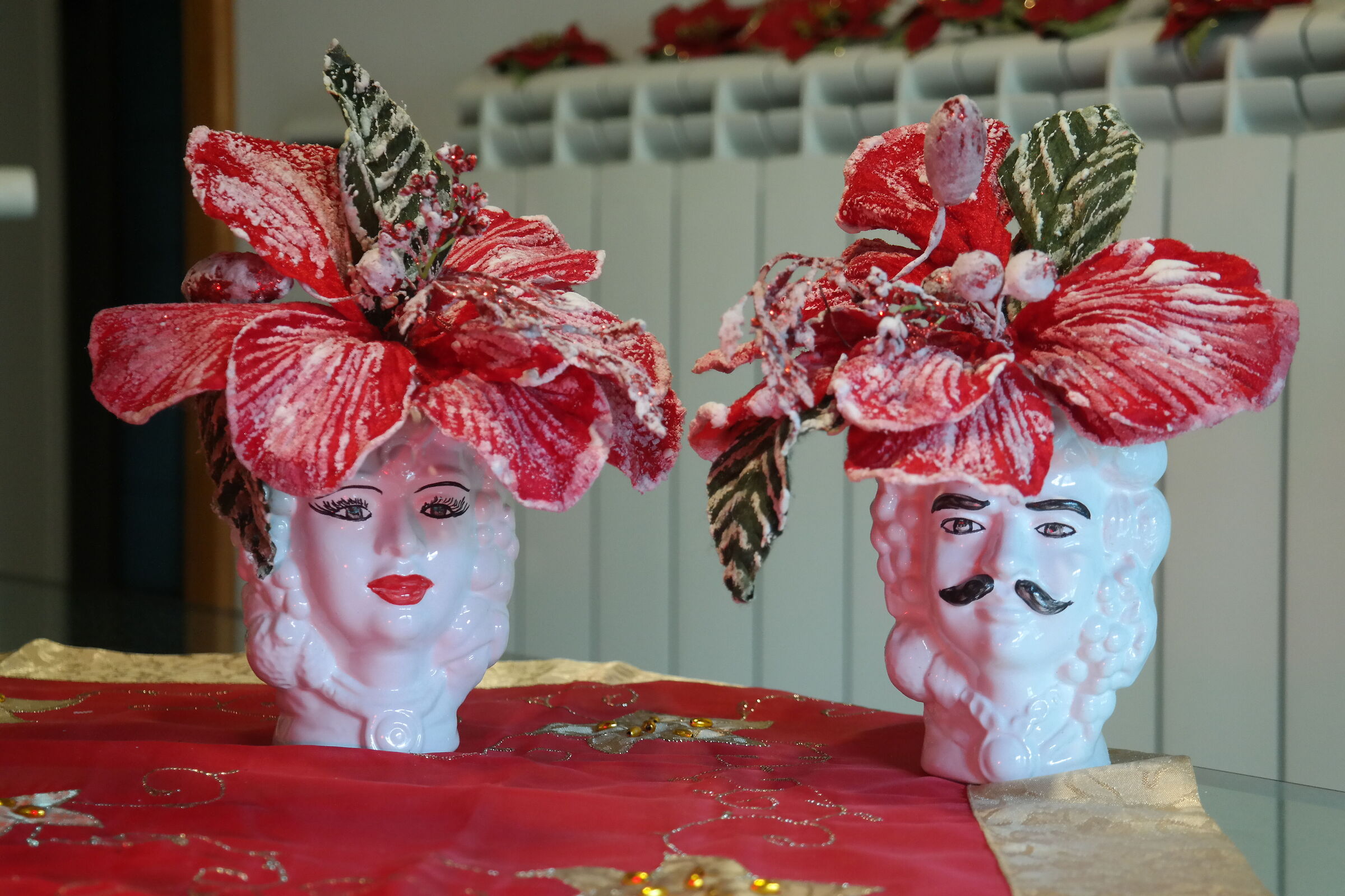 Rosso bianco e oro