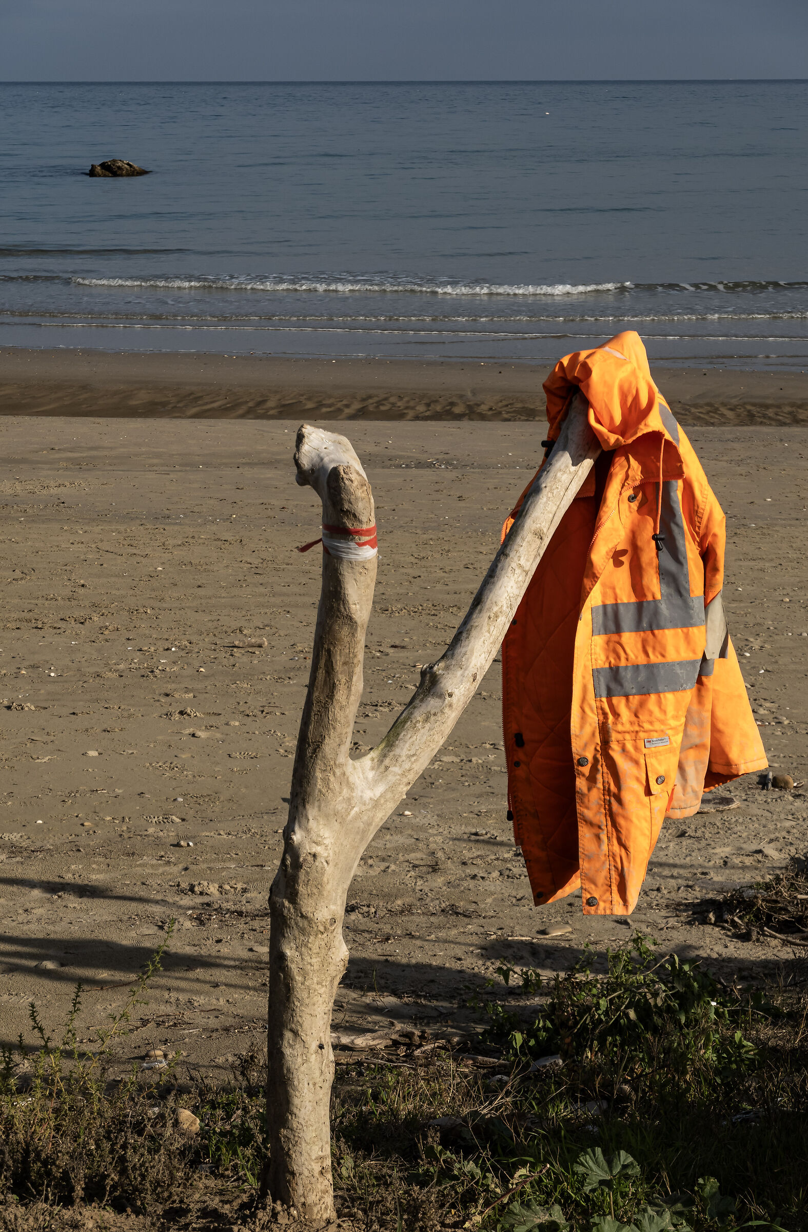 The fisherman's jacket.