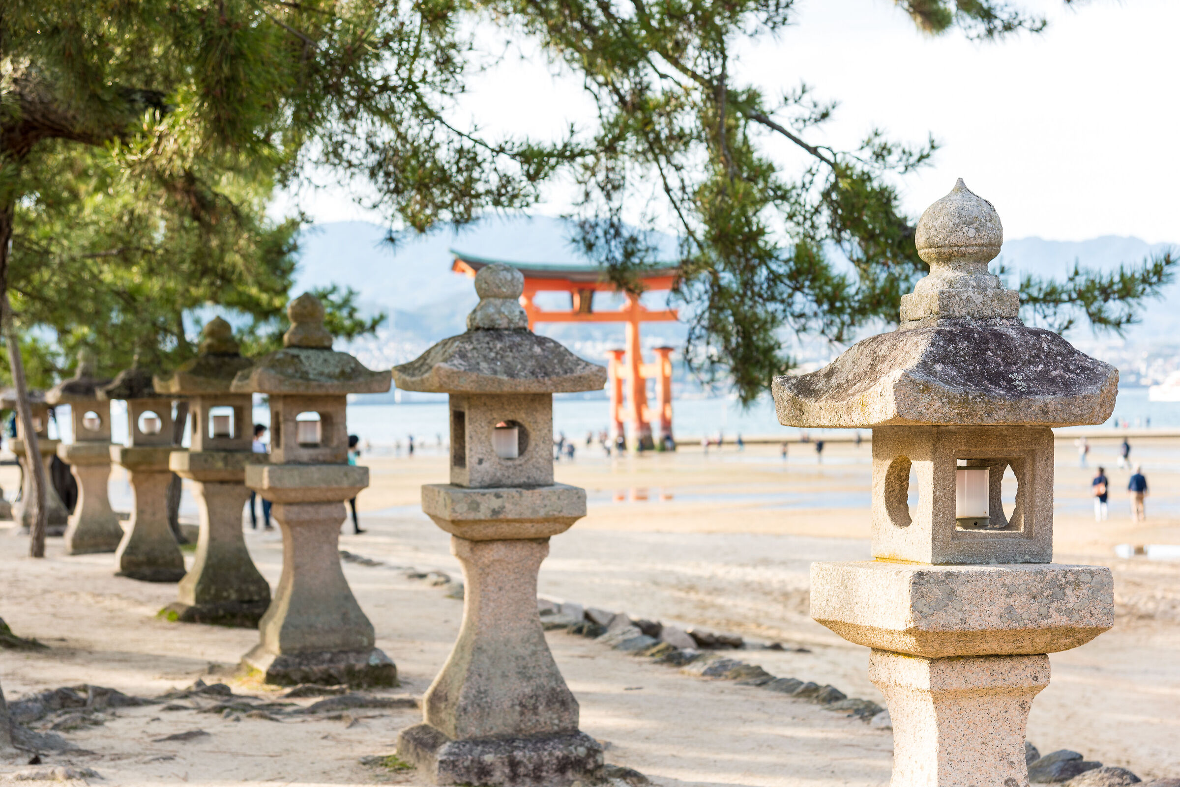 Lanterns Miyajima Island Island