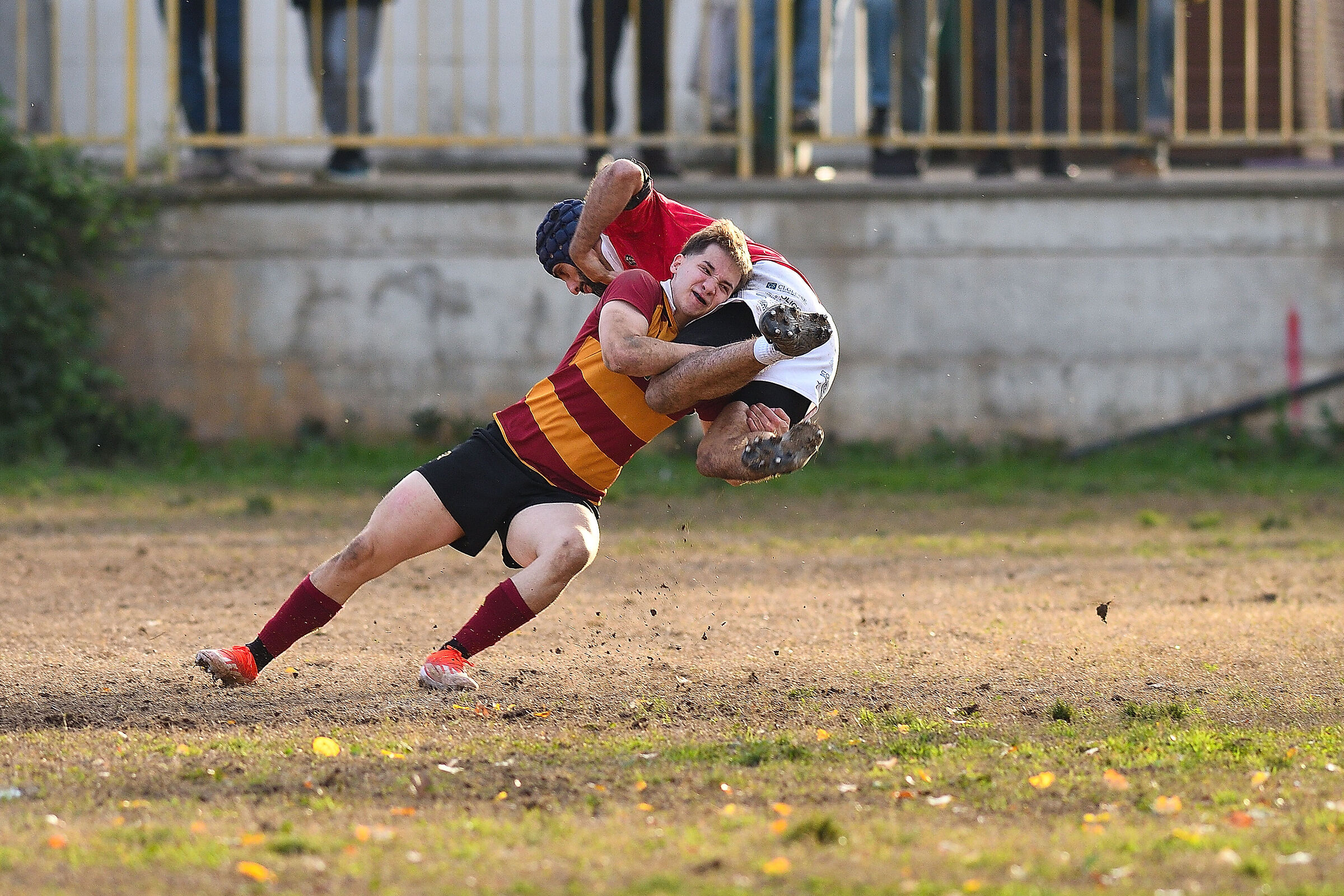 Tackle . Frascati Rugby Club vs Tigri Bari