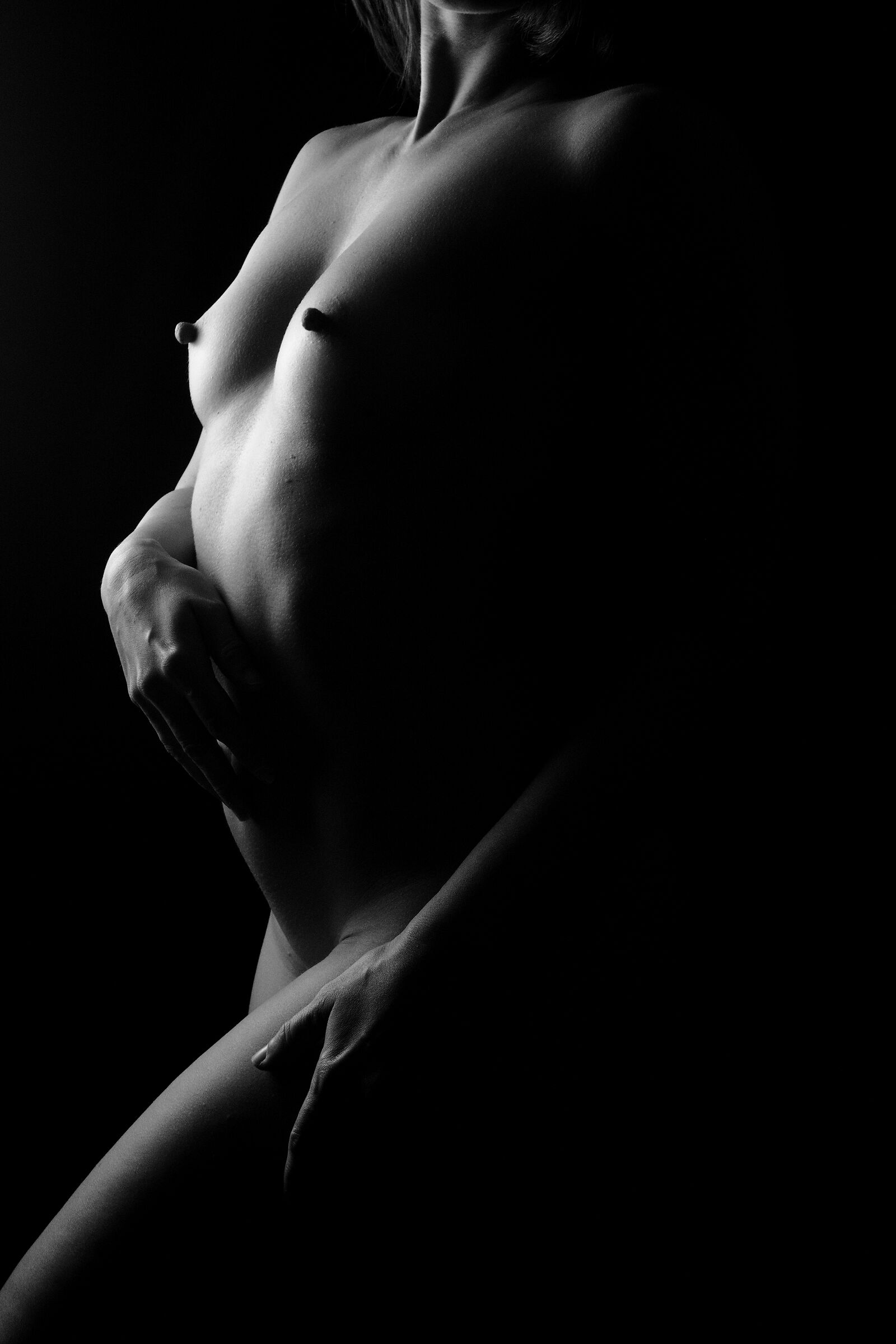 Bodyscape in black and white
