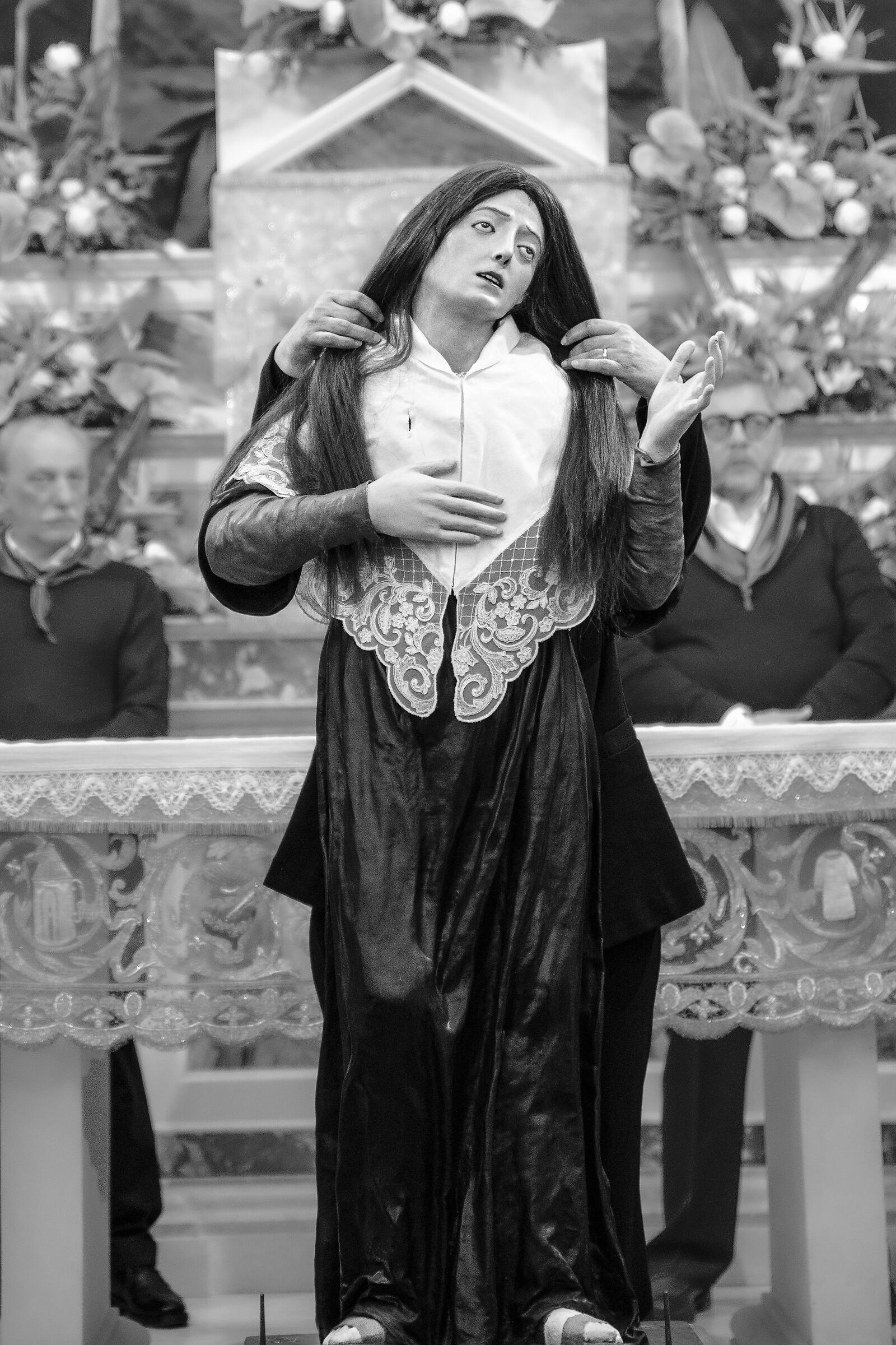 Holy Week's rituals in the church Maria Ss. Addolorata