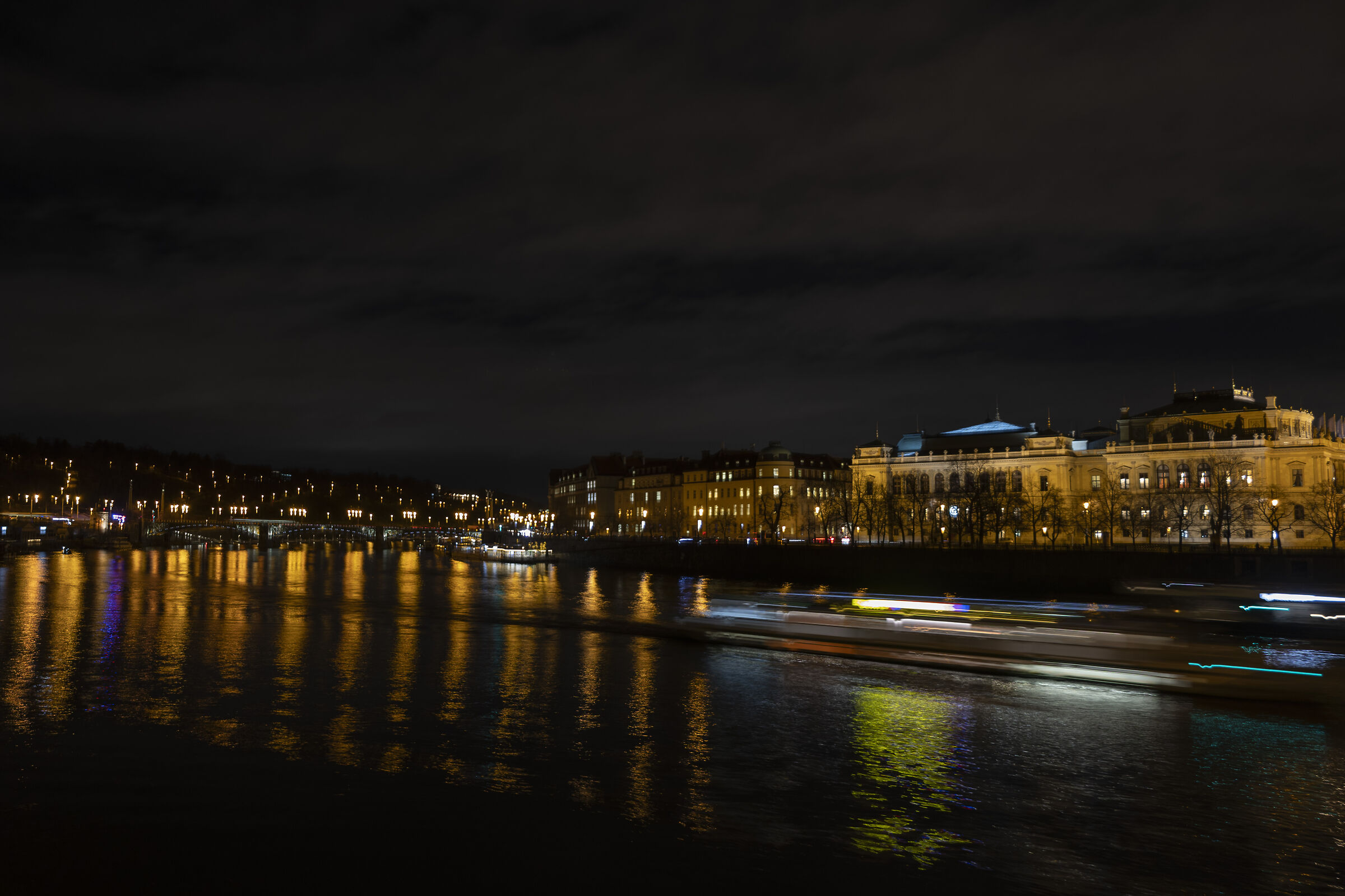 Prague illuminated on the Moldovan