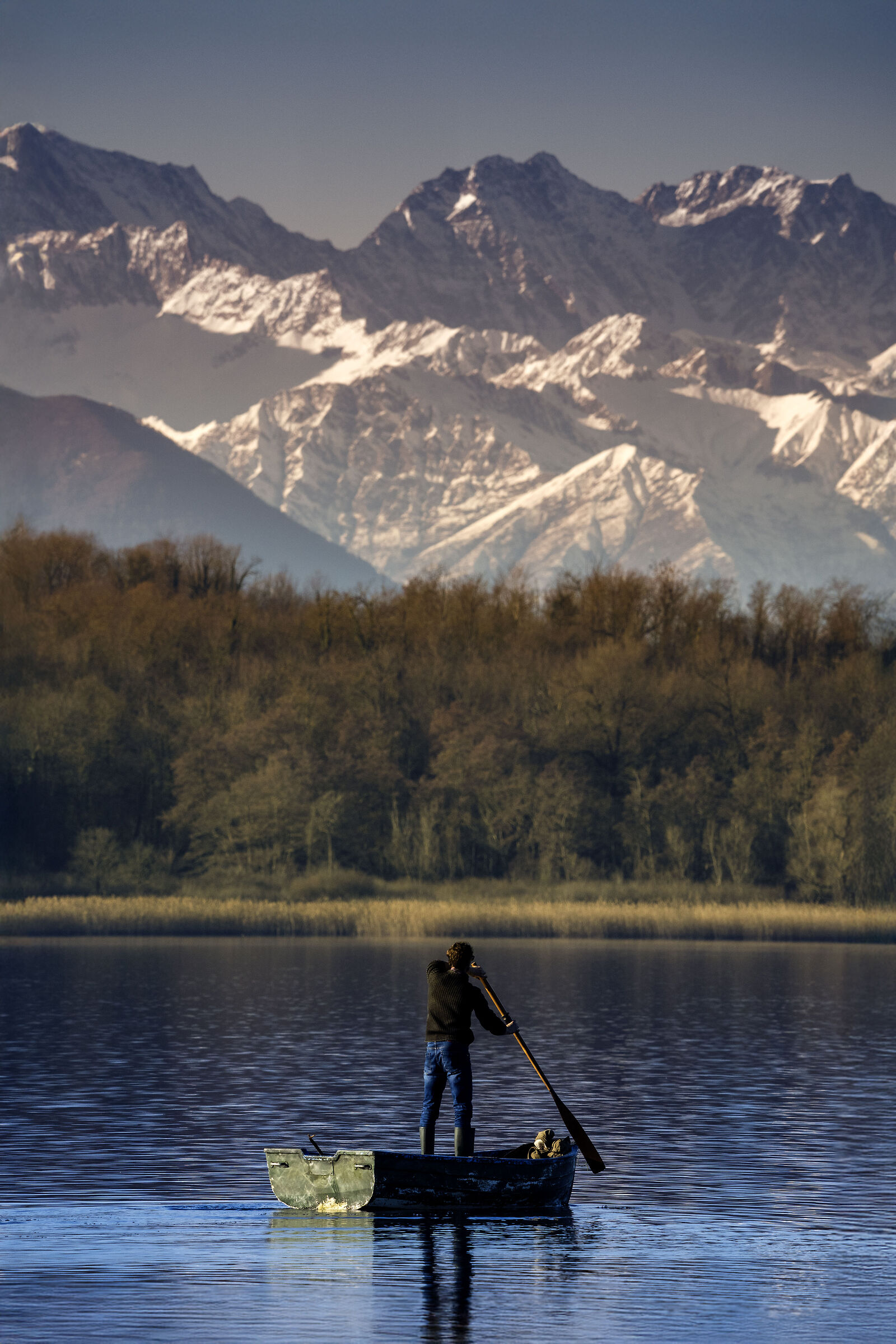The boatman and the mountain