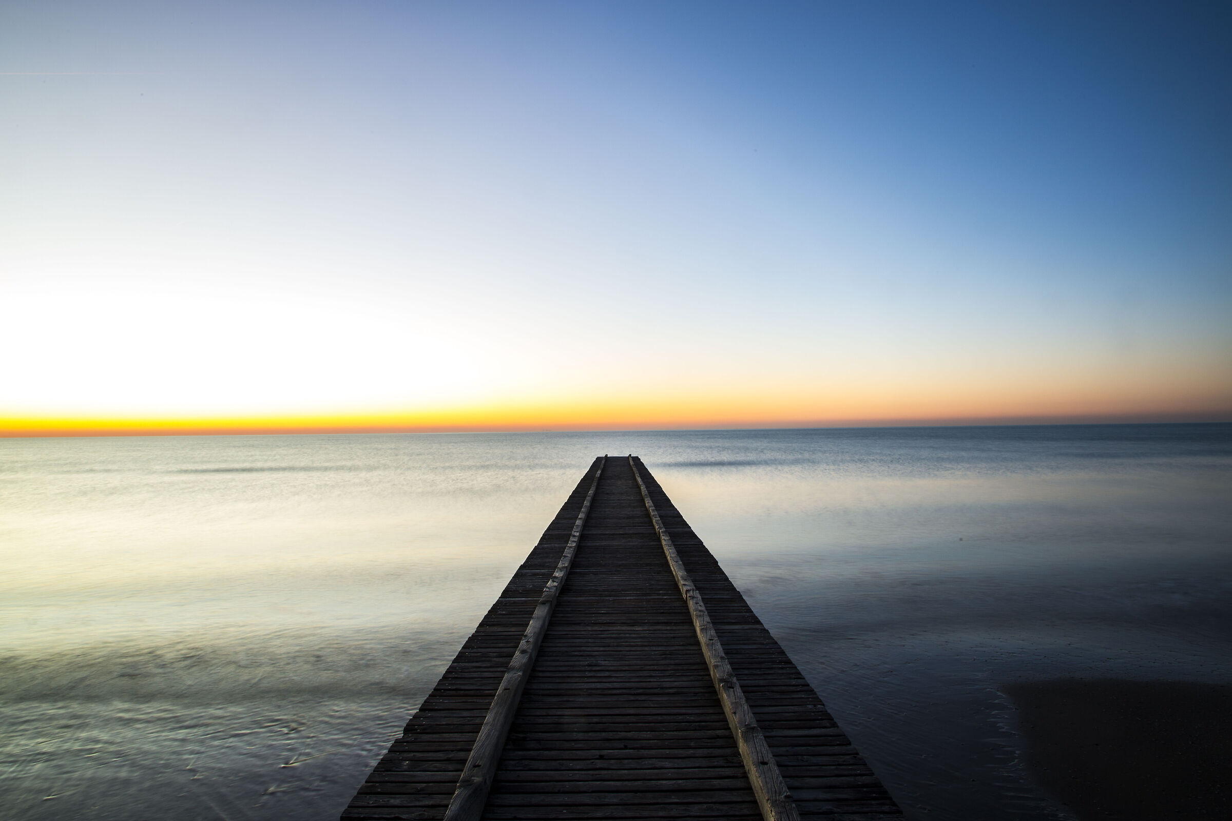 The pier overlooking the sea
