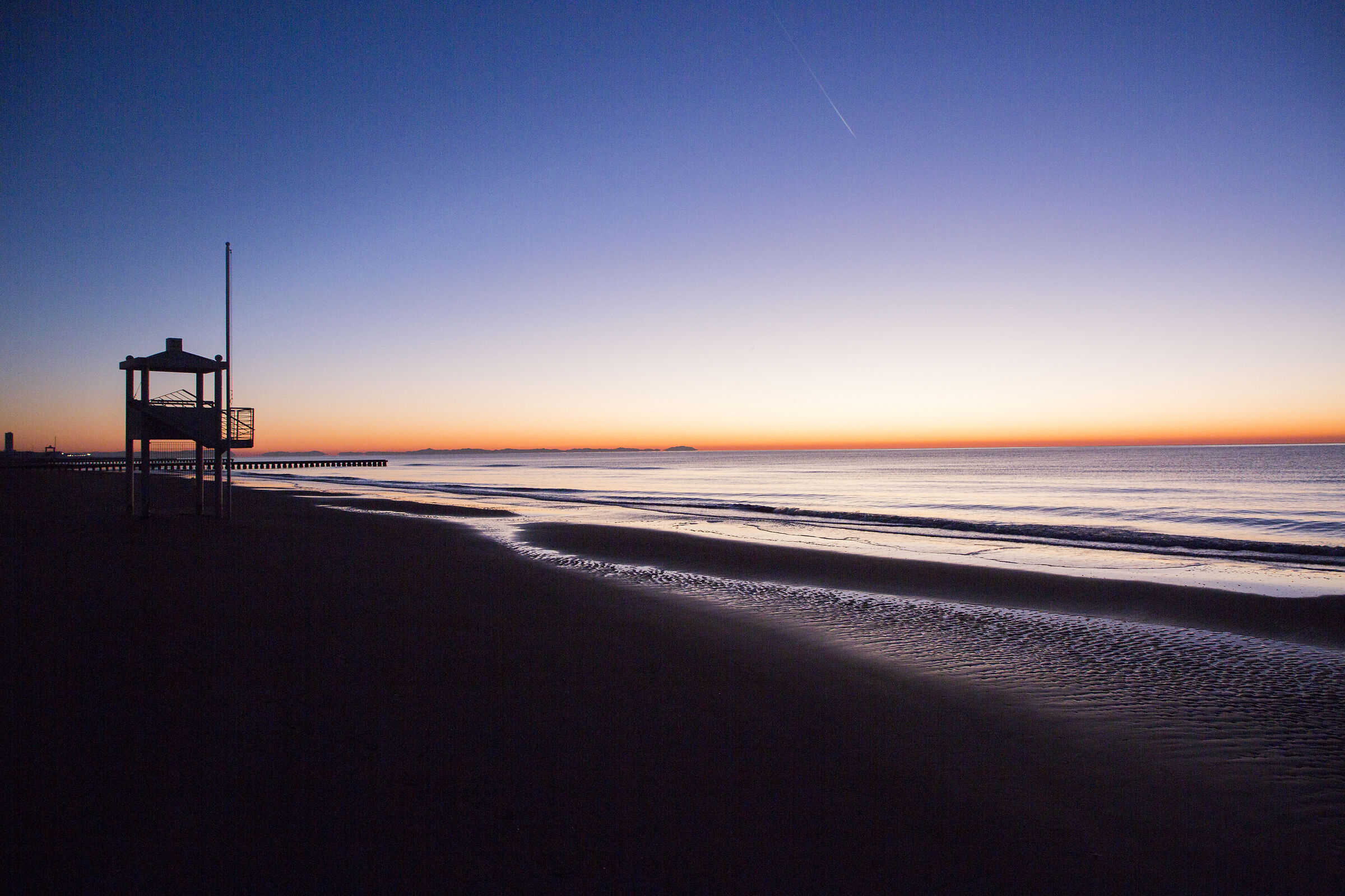 The beach at dawn