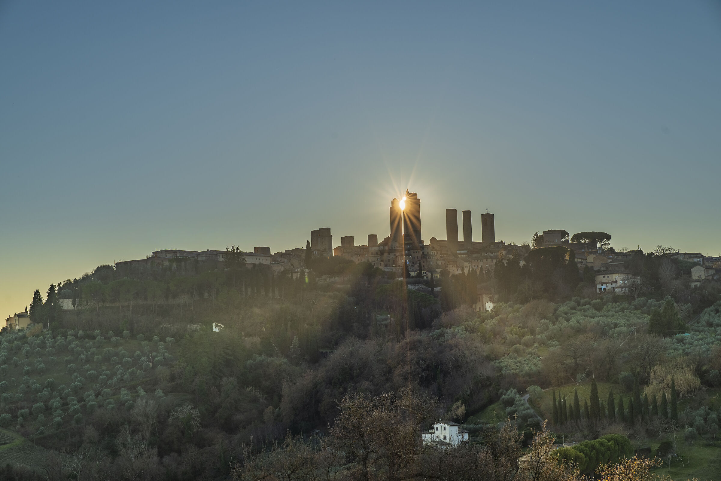 Sun among the Towers of San Gimignano #1
