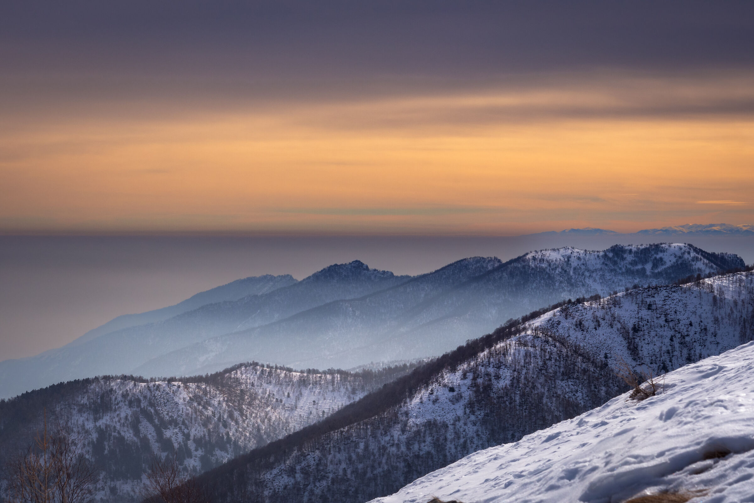 Winter sunset