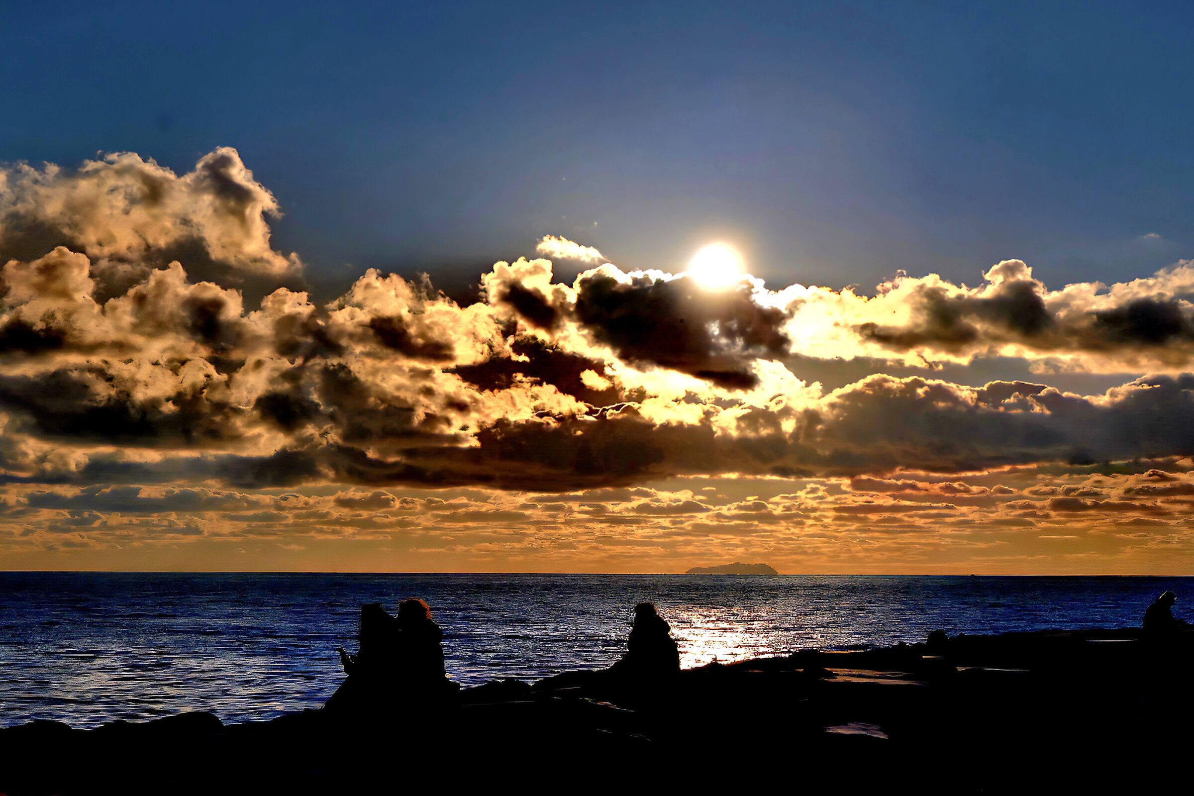 Sunset in Marina di Pisa