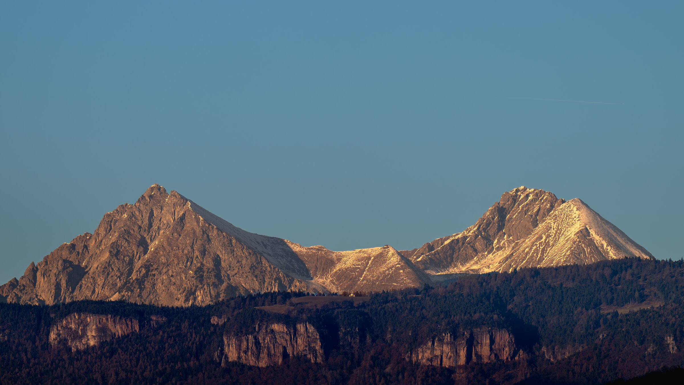 Peaks at sunset