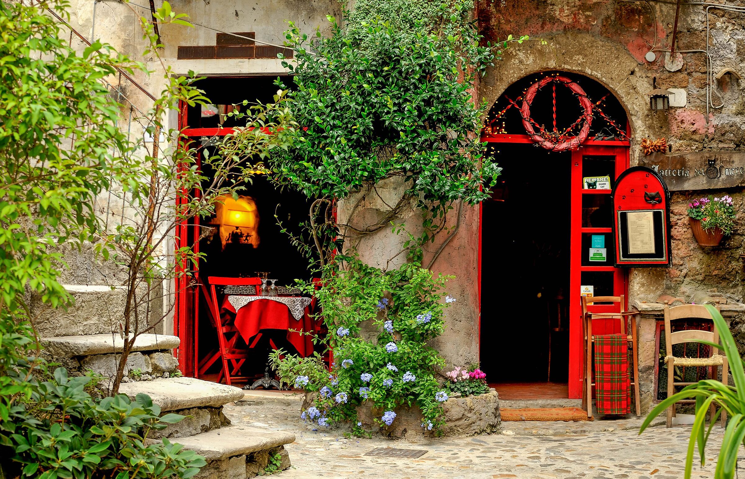 Calcata (Vt)-Latteria del gatto nero.