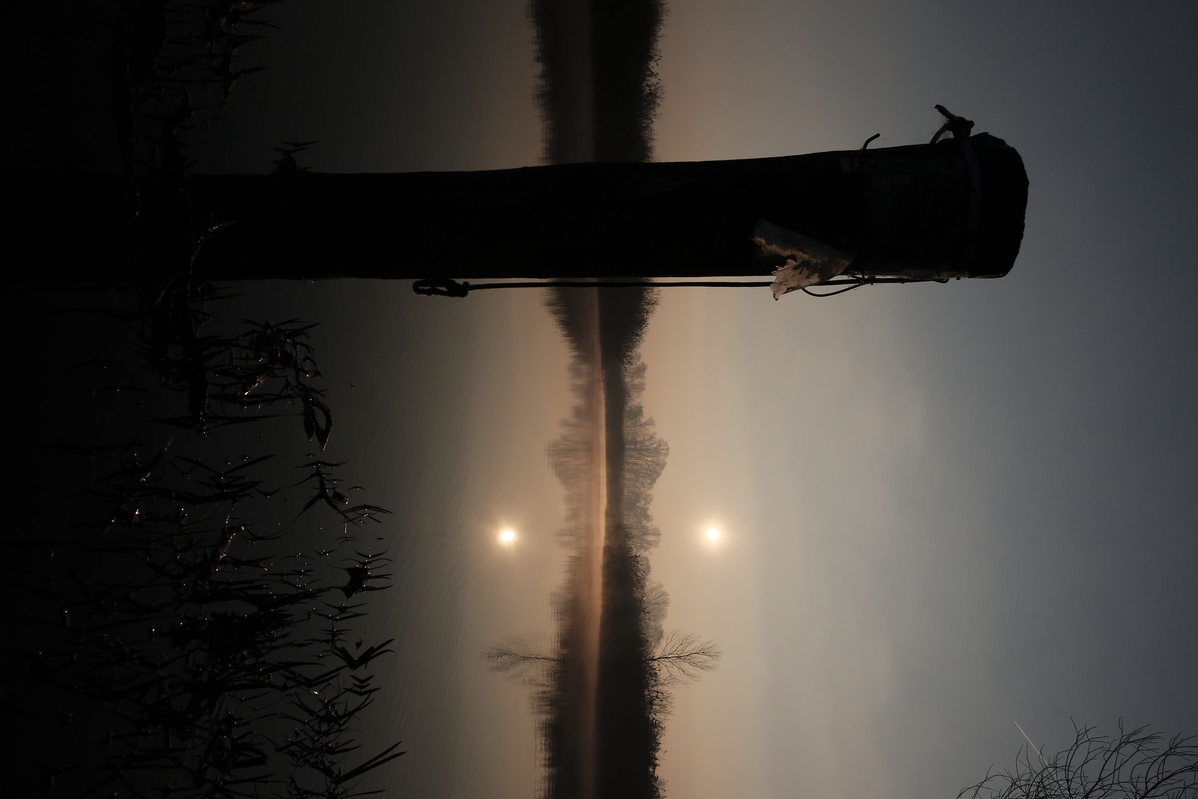 Sunrise over the Mincio River