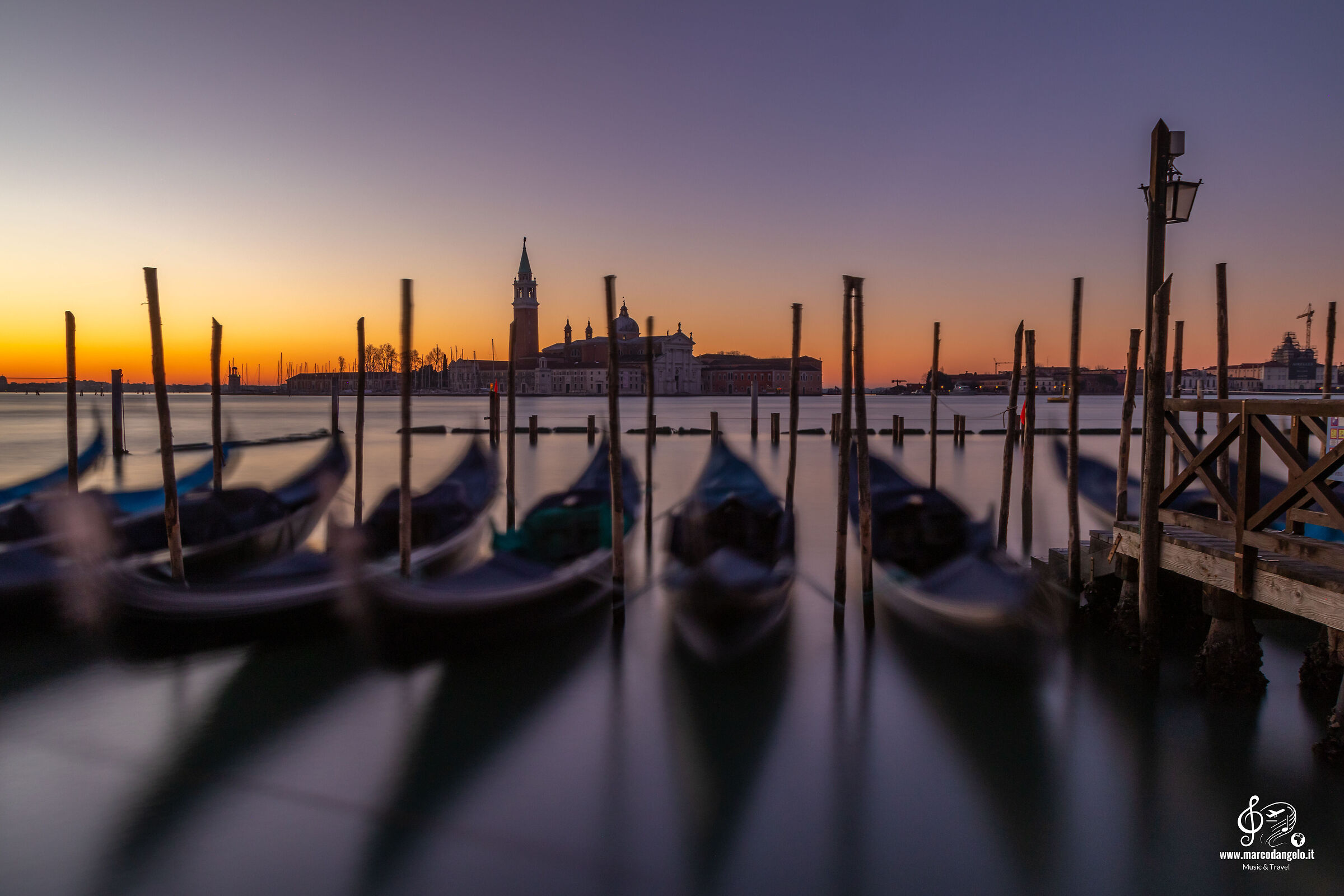 Sunrise over the lagoon