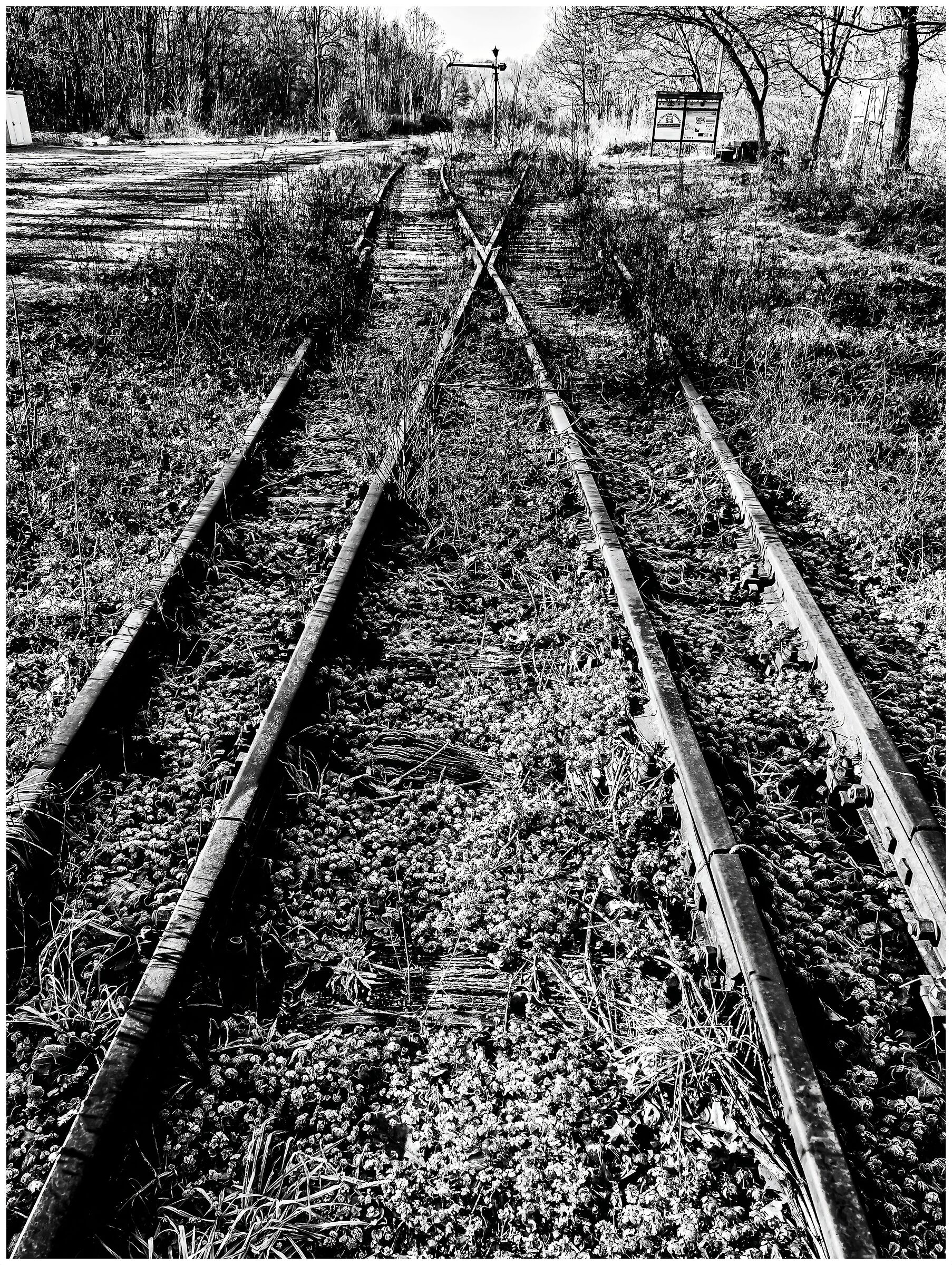 Vecchi binari abbandonati