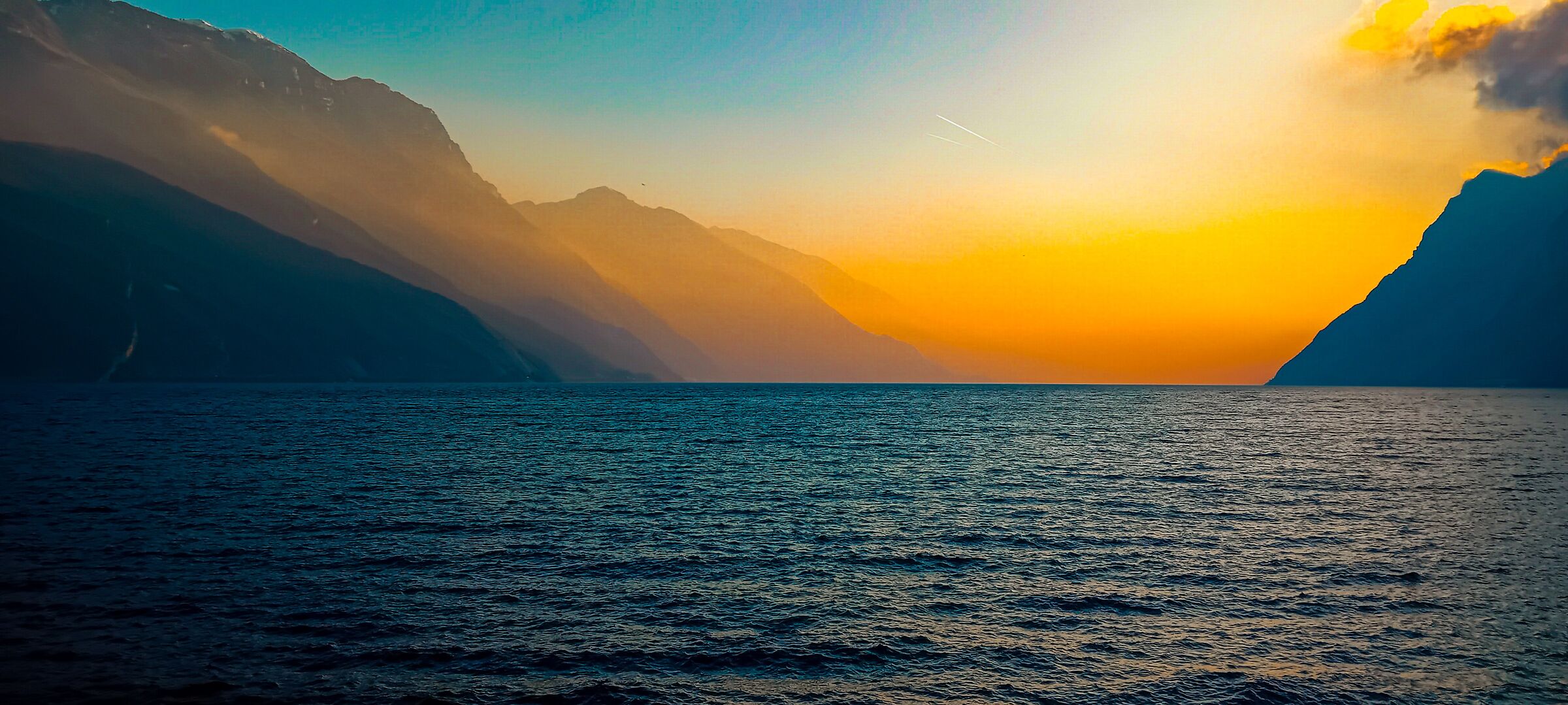 Tramonto sul lago di Garda
