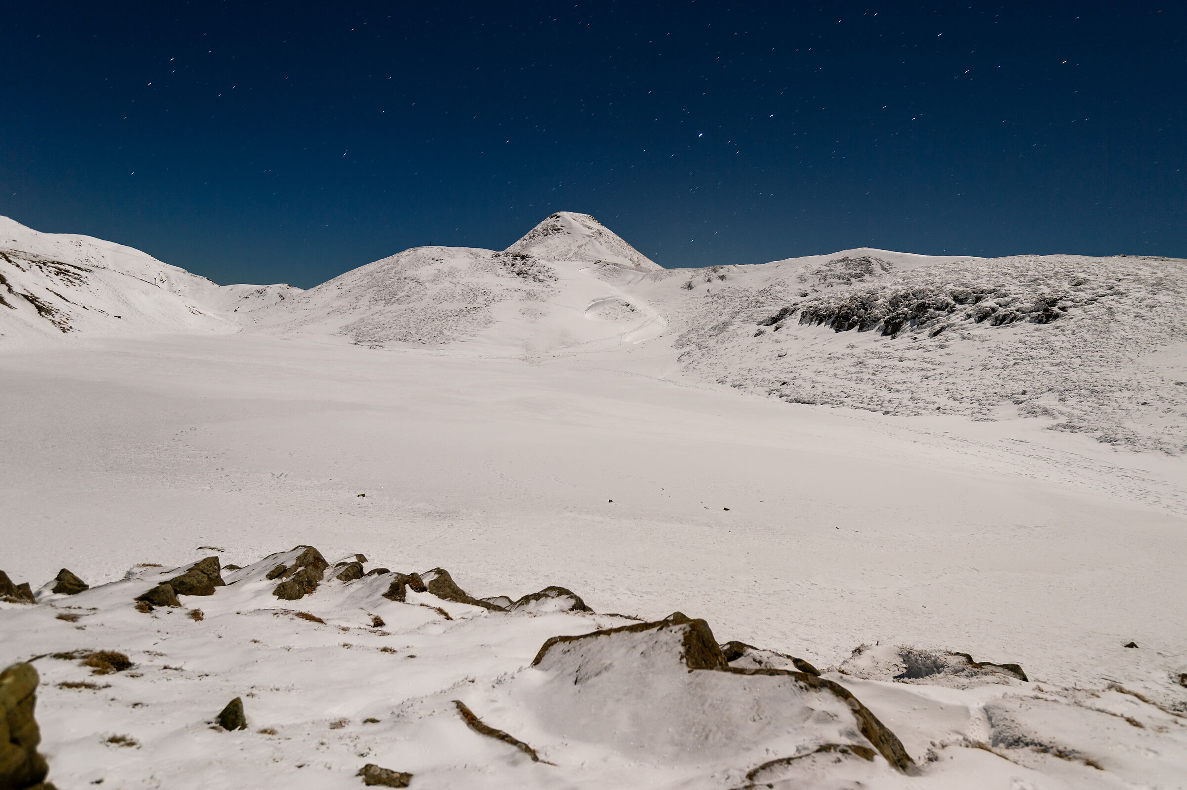 New Year's Eve in the cold of Corno alle Scale