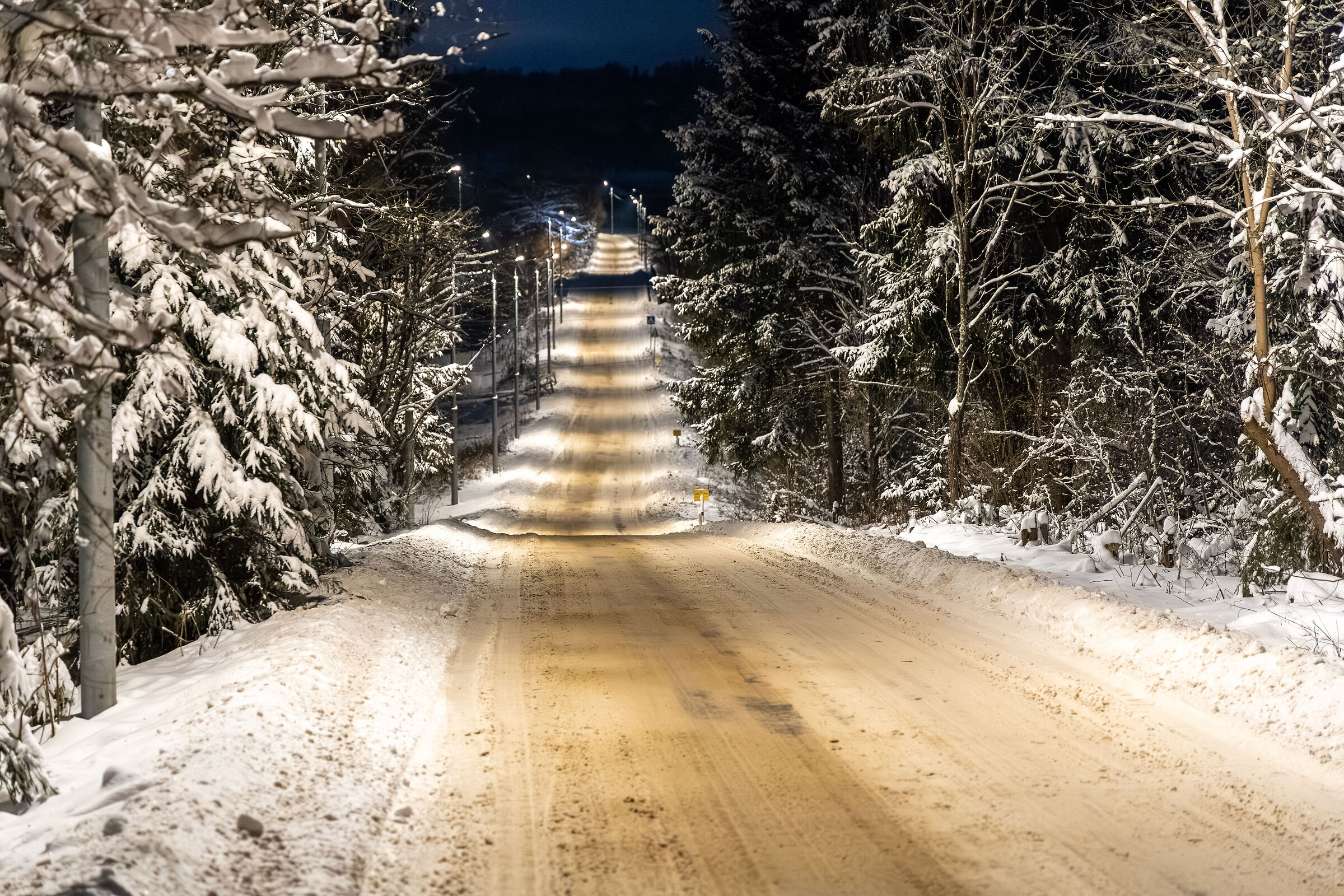 Strada invernale