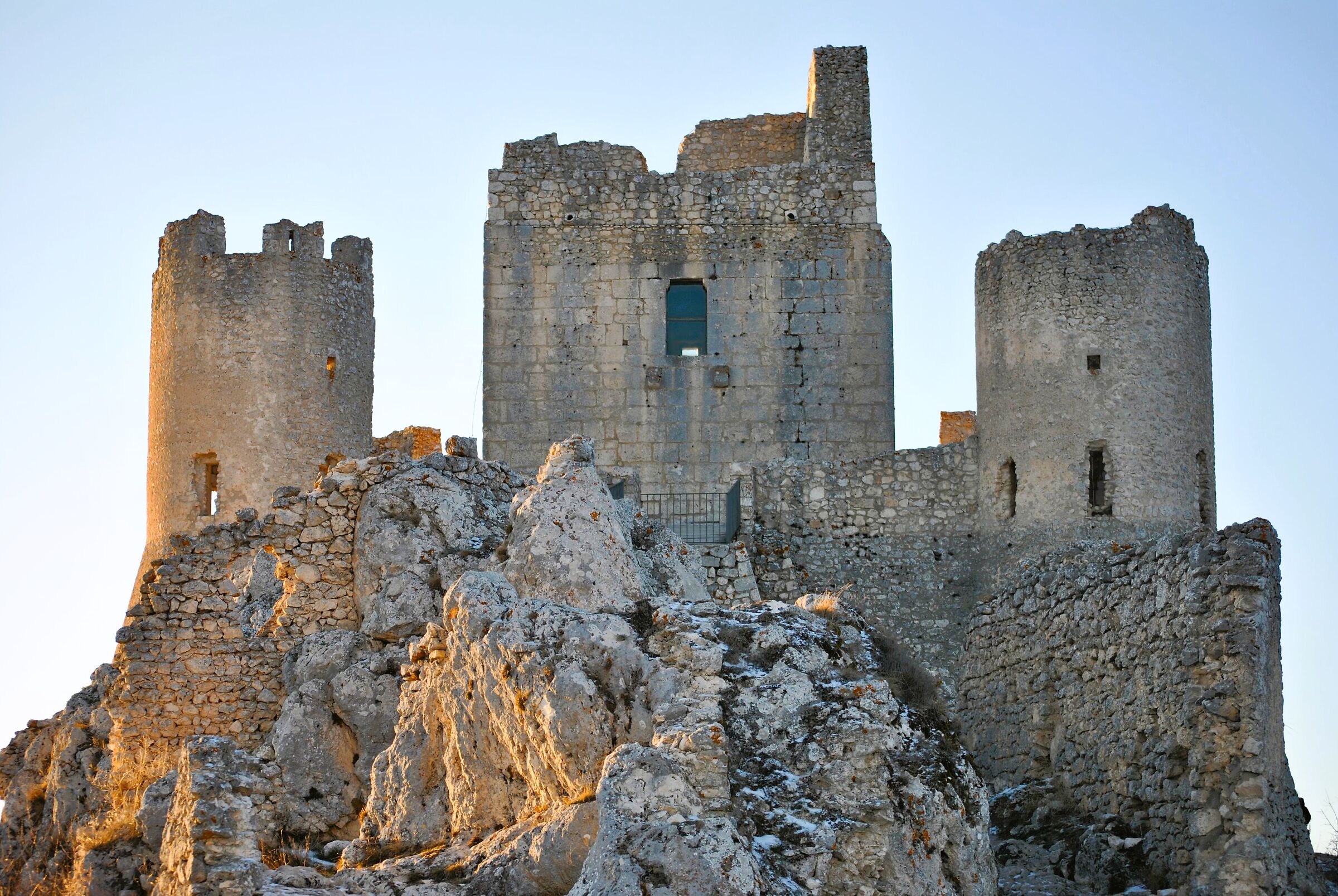 Rocca Calascio Castello ingresso frontale