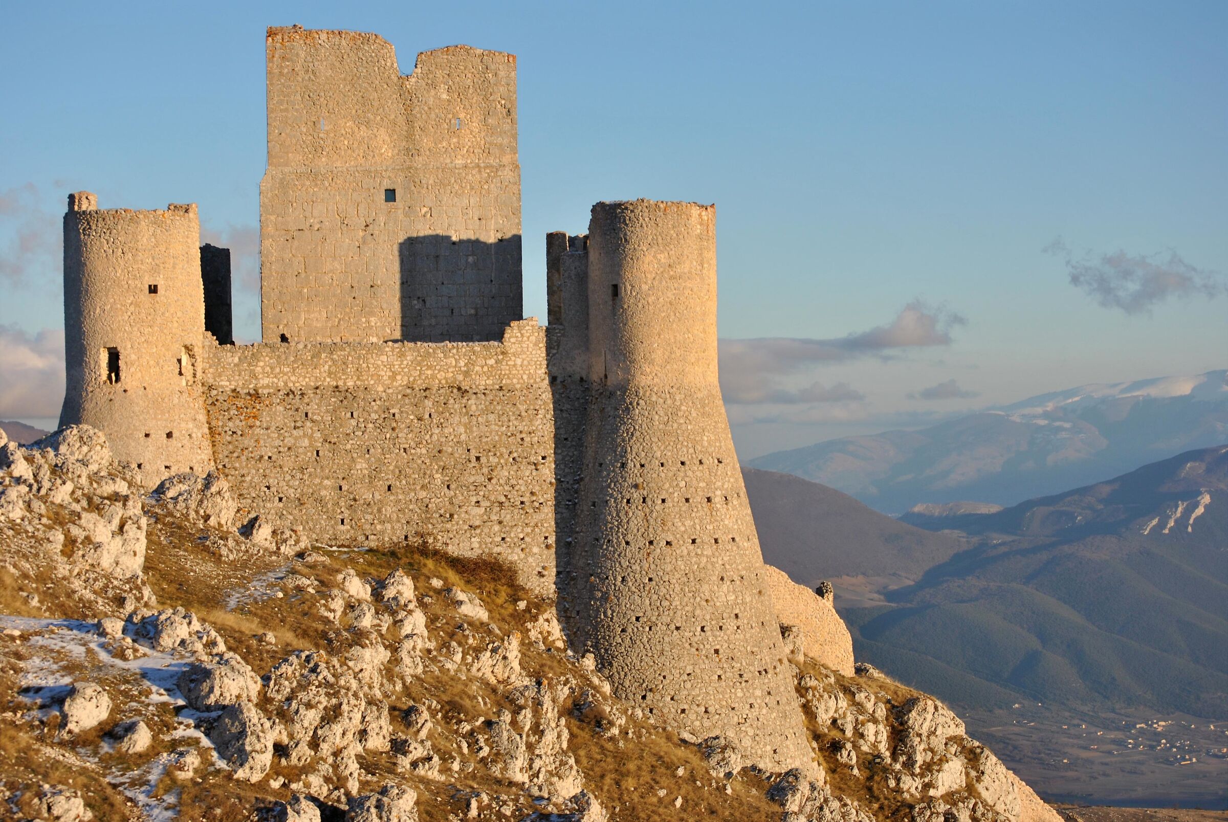 Rocca Calascio Castello retro