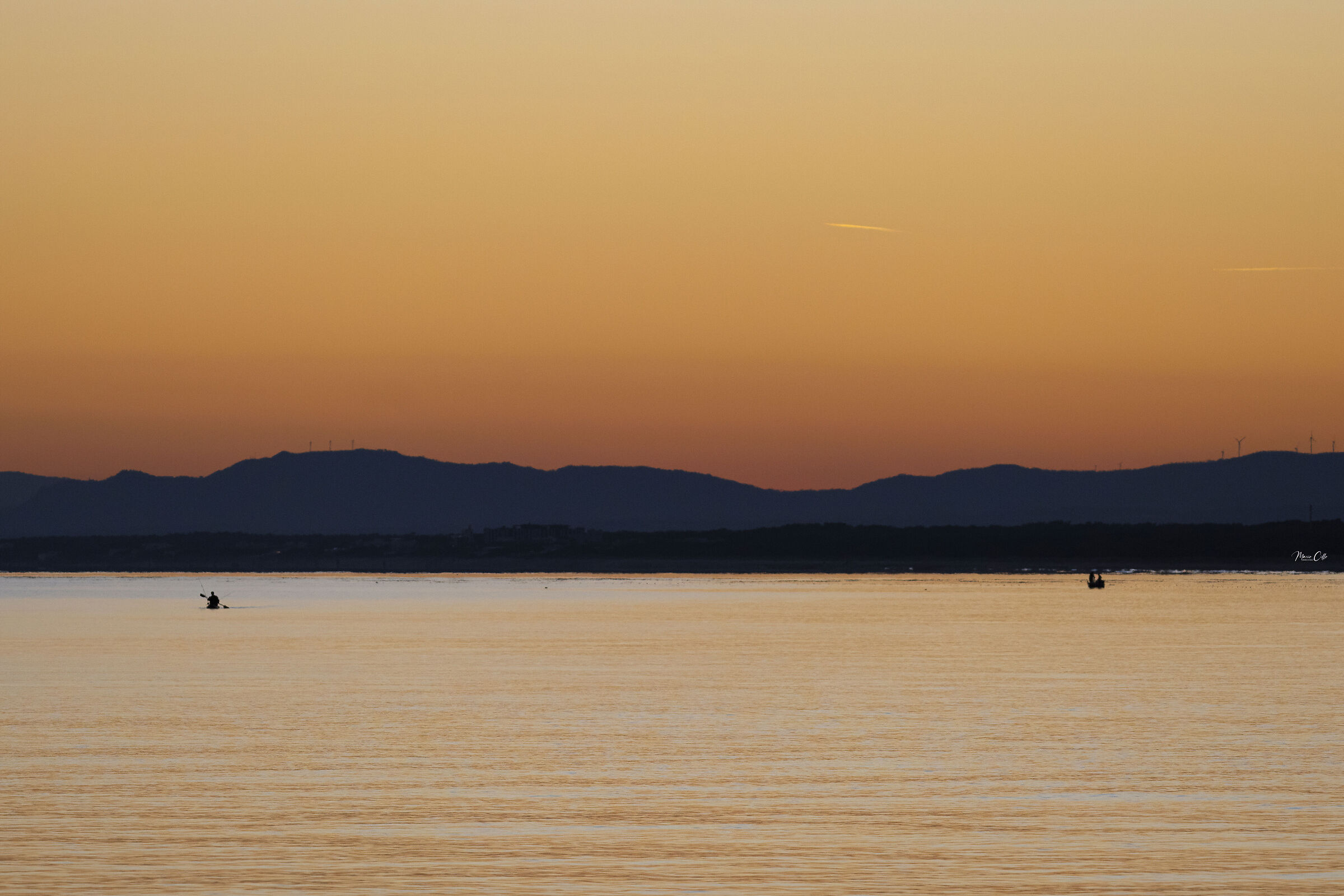 New Year's Eve sunset over the sea...