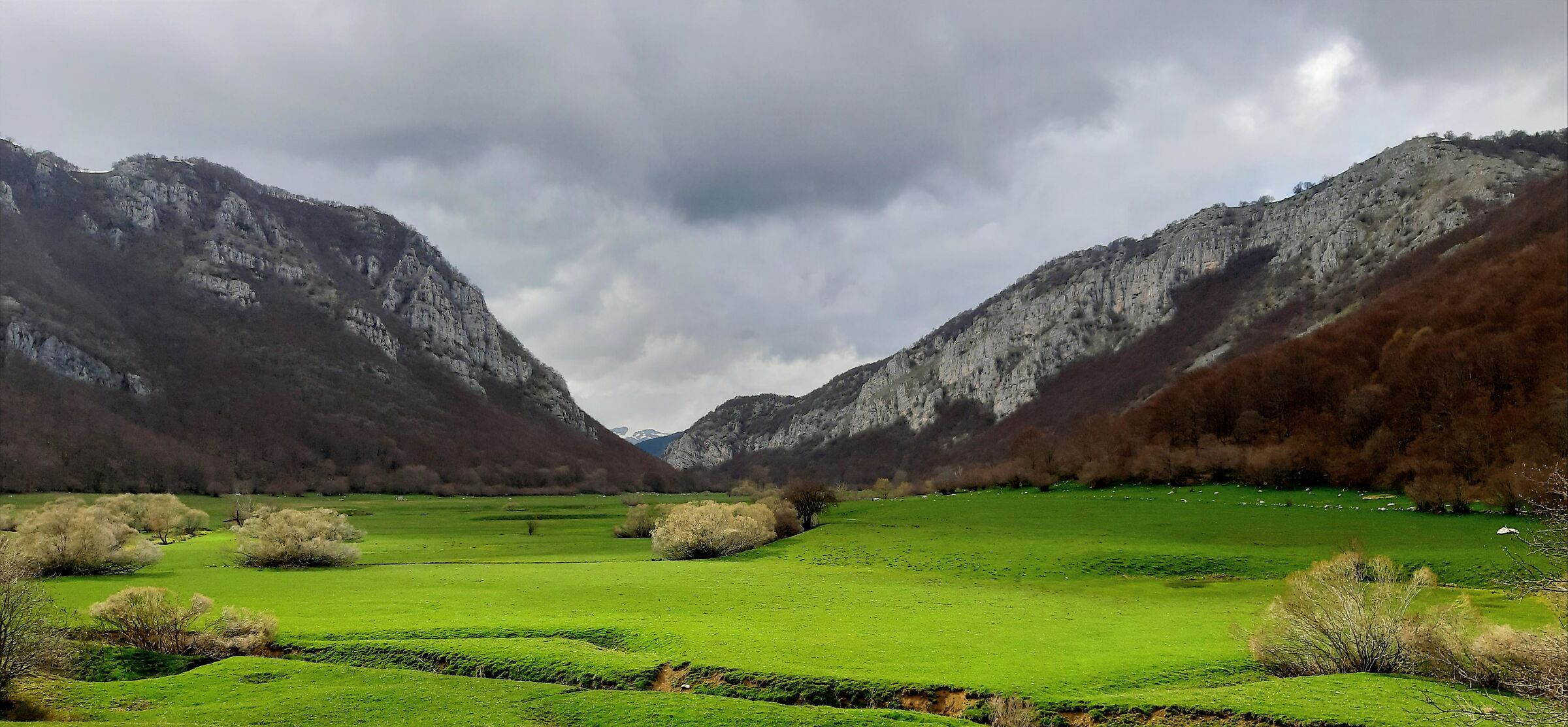 Valle d'Arano Ovindoli in un pomeriggio d'autunno