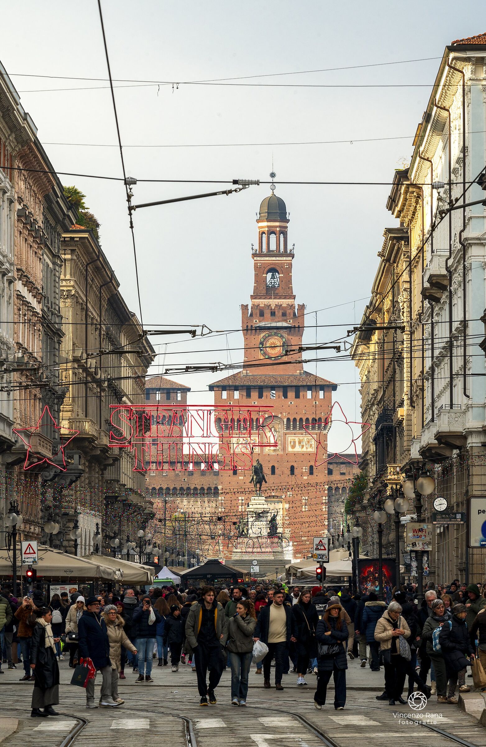 Via Dante and Sforza Castle