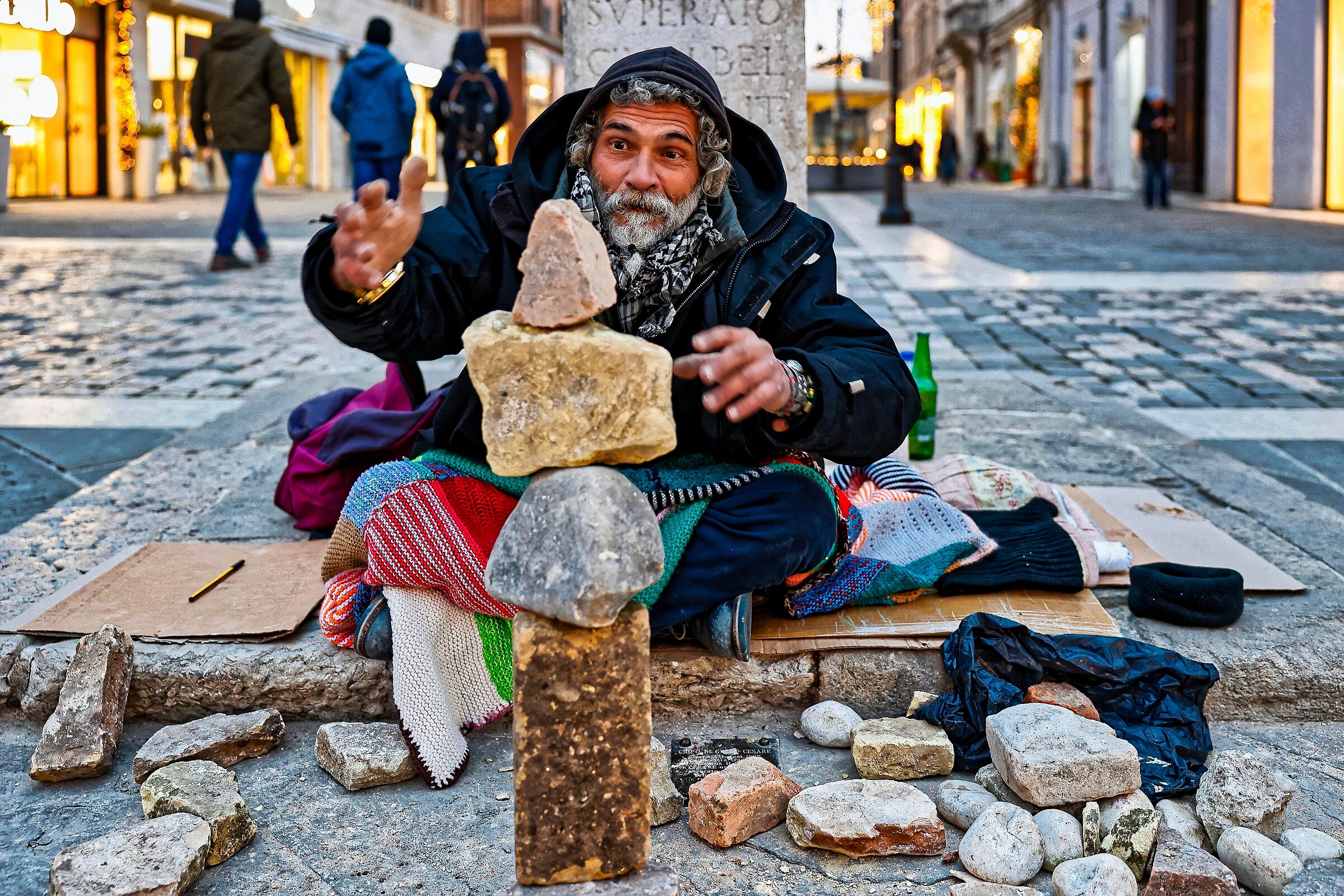 A playful in Piazza Tre Martiri
