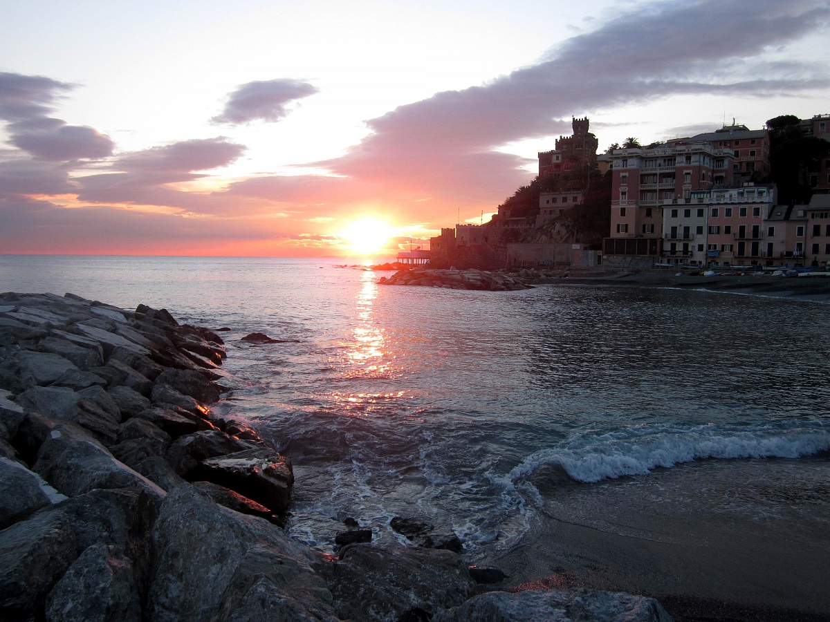 Sunset at Vernazzola, Genoa
