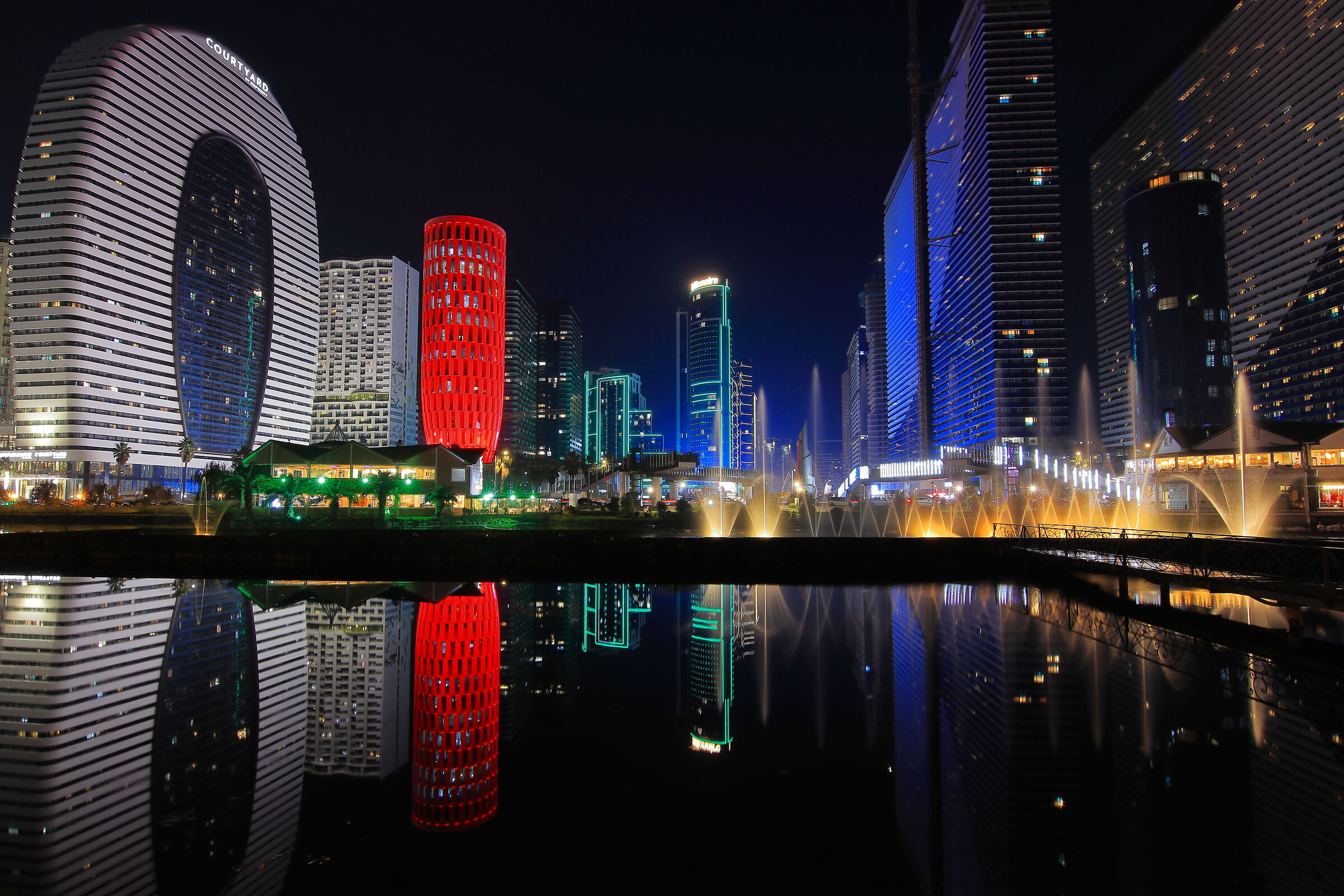 The lights of Batumi