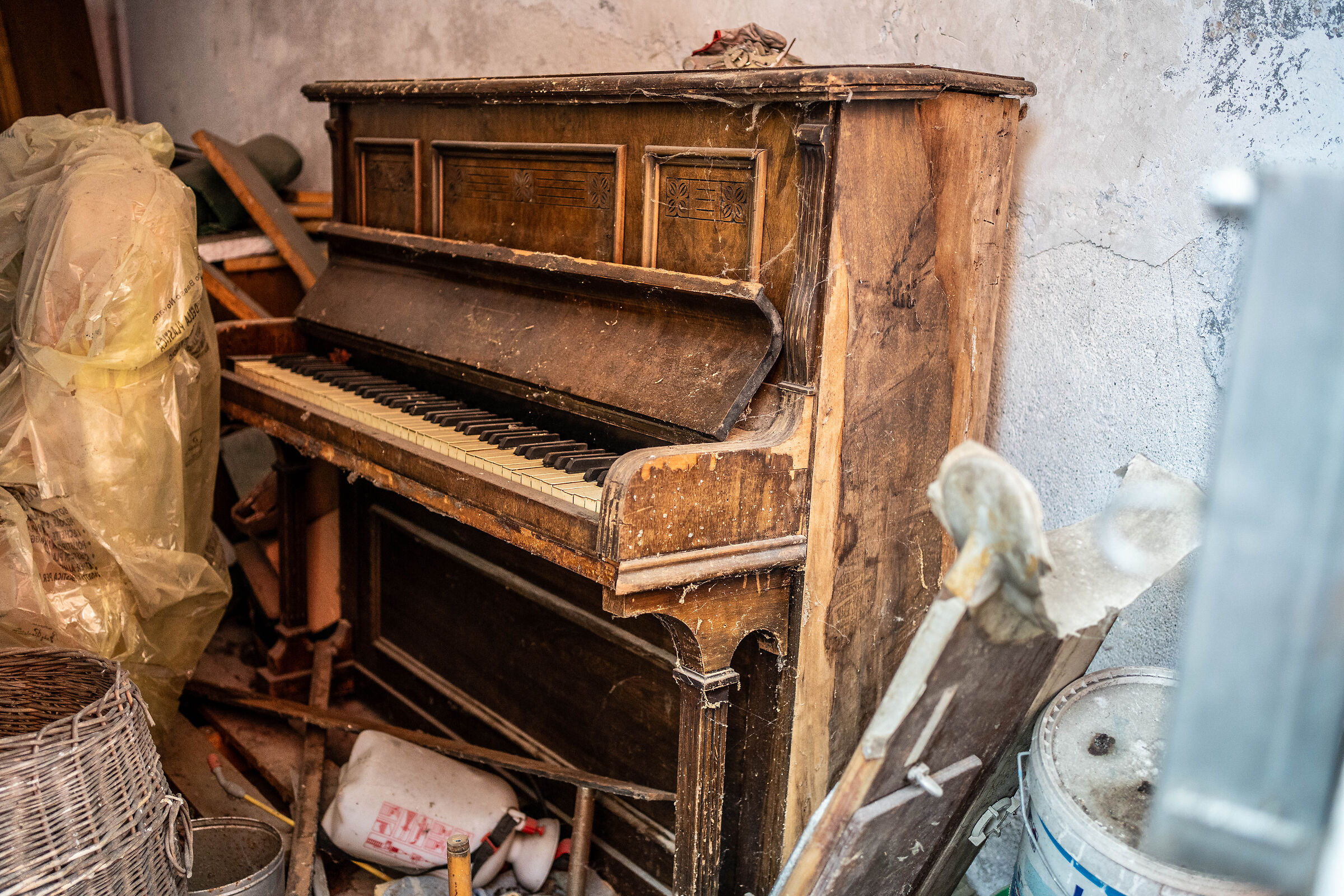Pianoforte in Garage