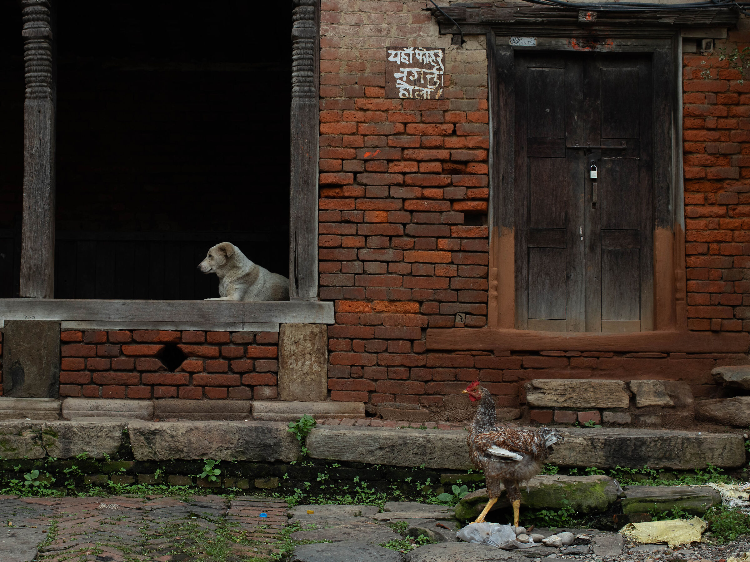 Due amici a Bhaktapur