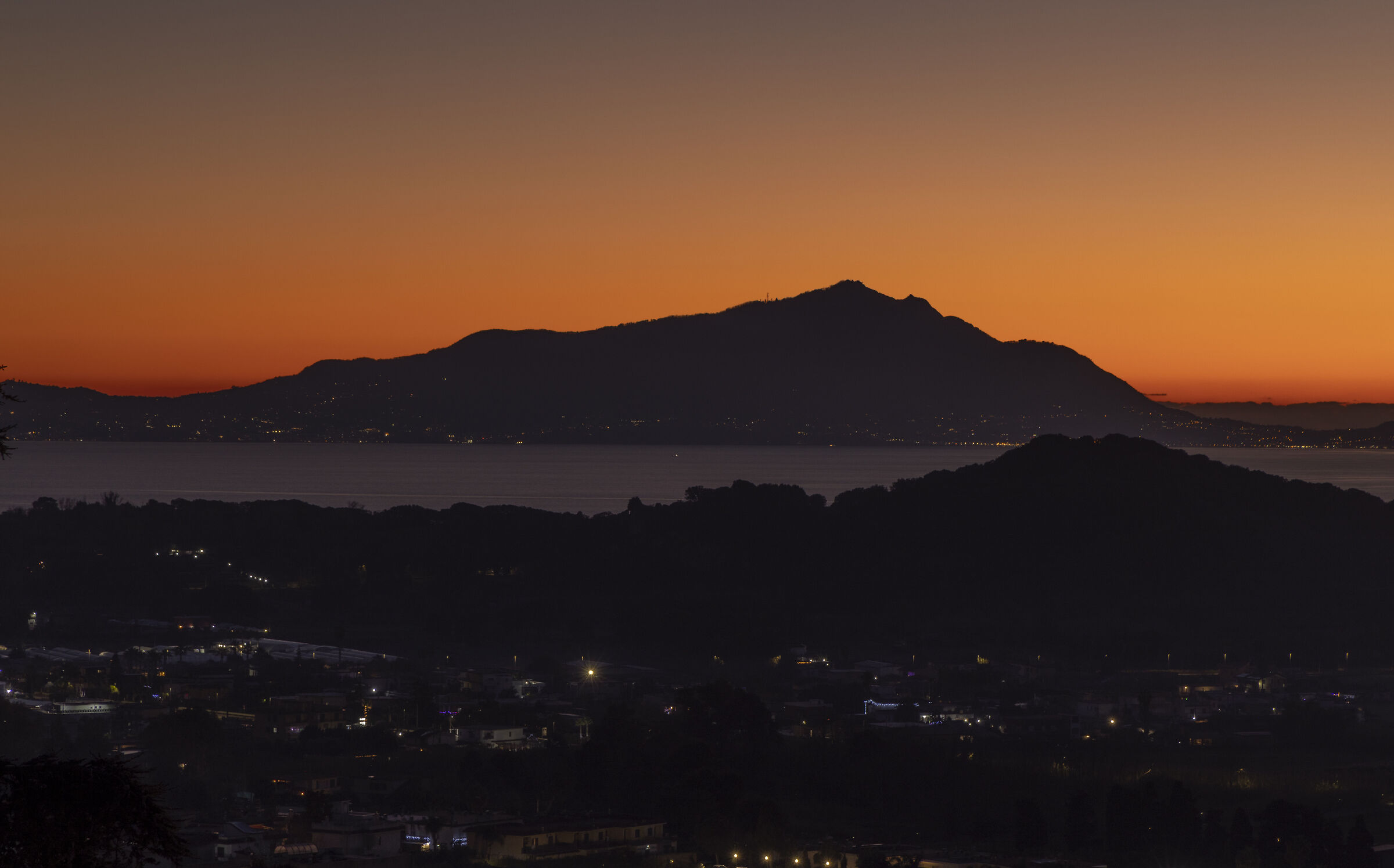 sunset over Ischia