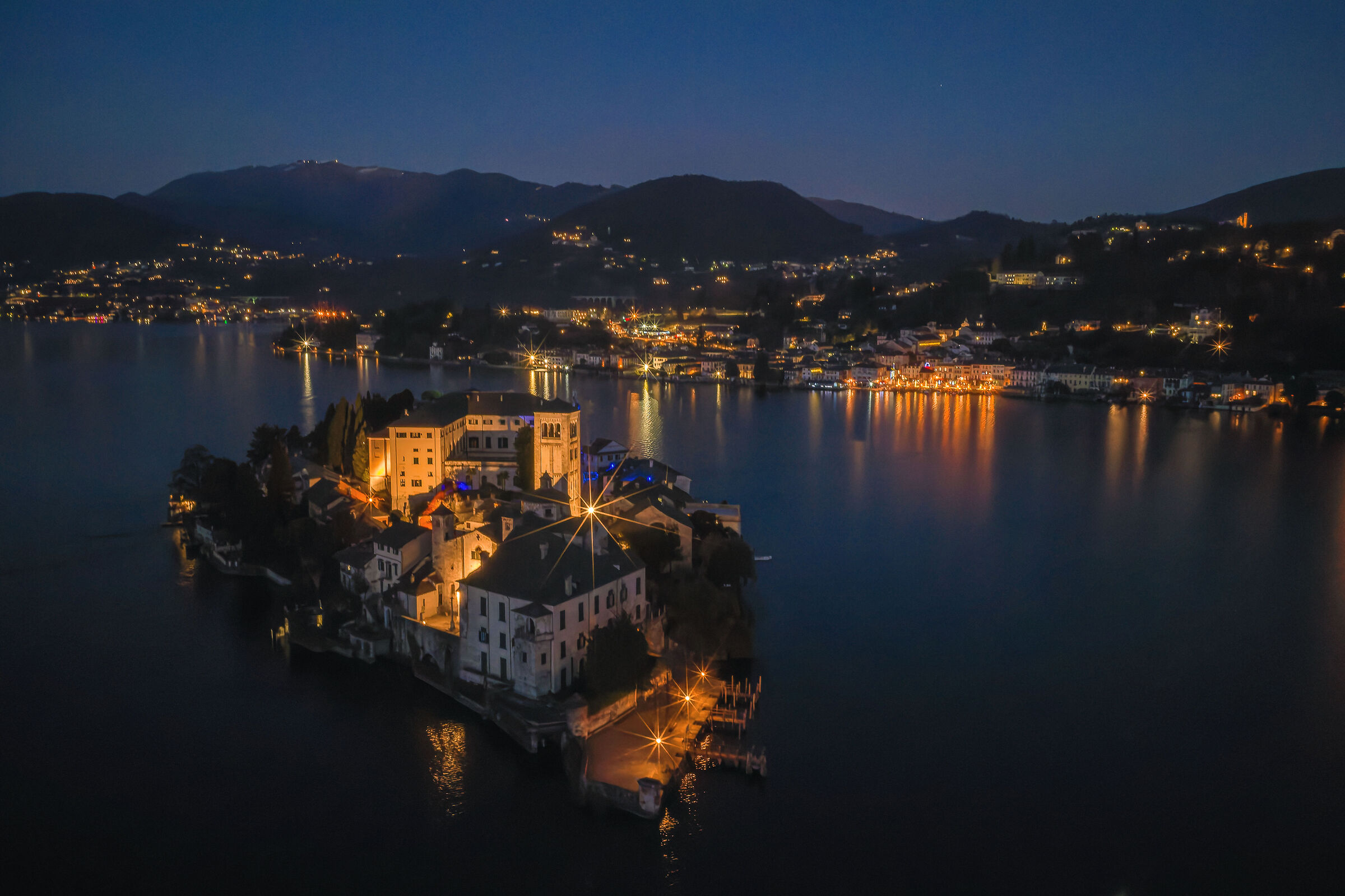 Notturno sull'isola di San Giulio