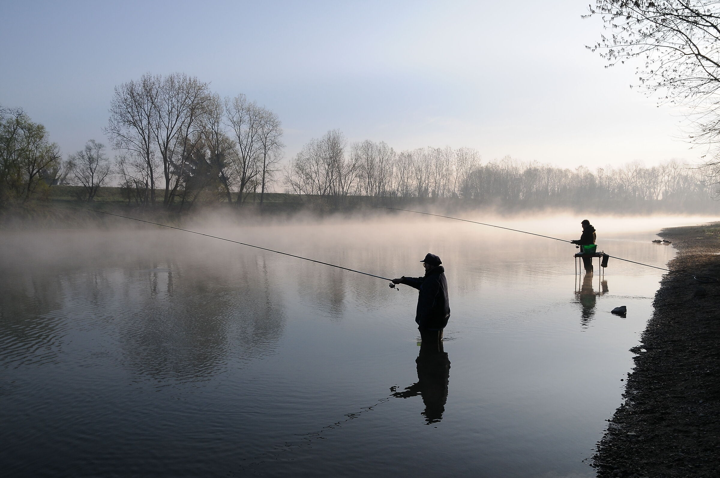 Pescatori invernali