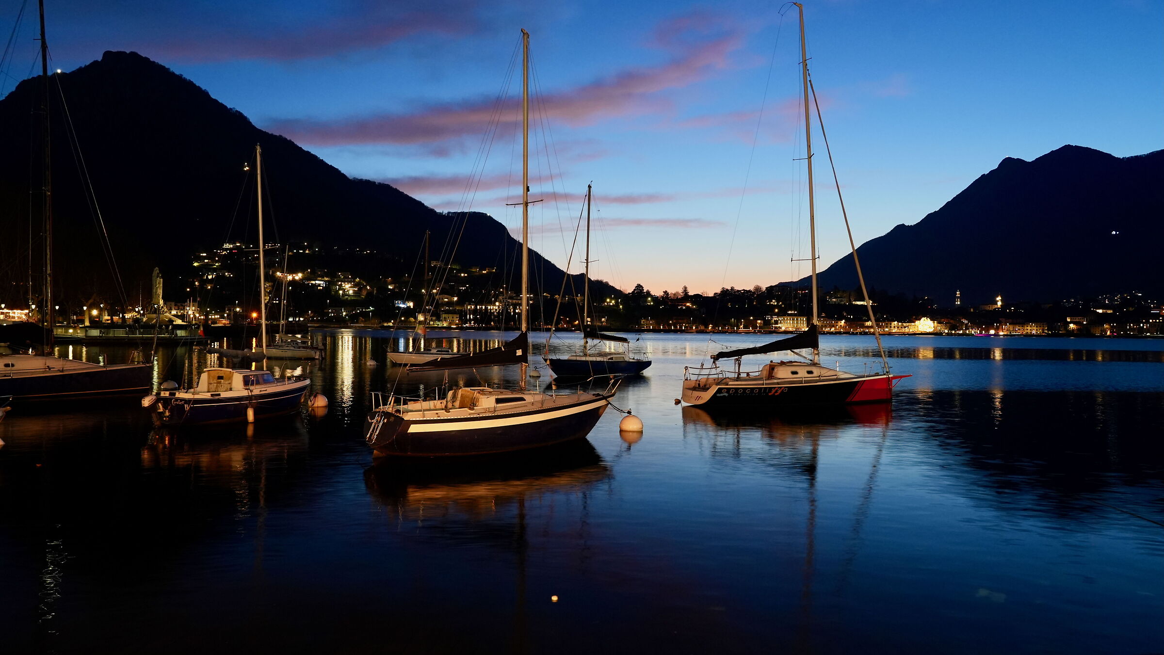 Lungolago di Lecco nel giorno dell'Epifania