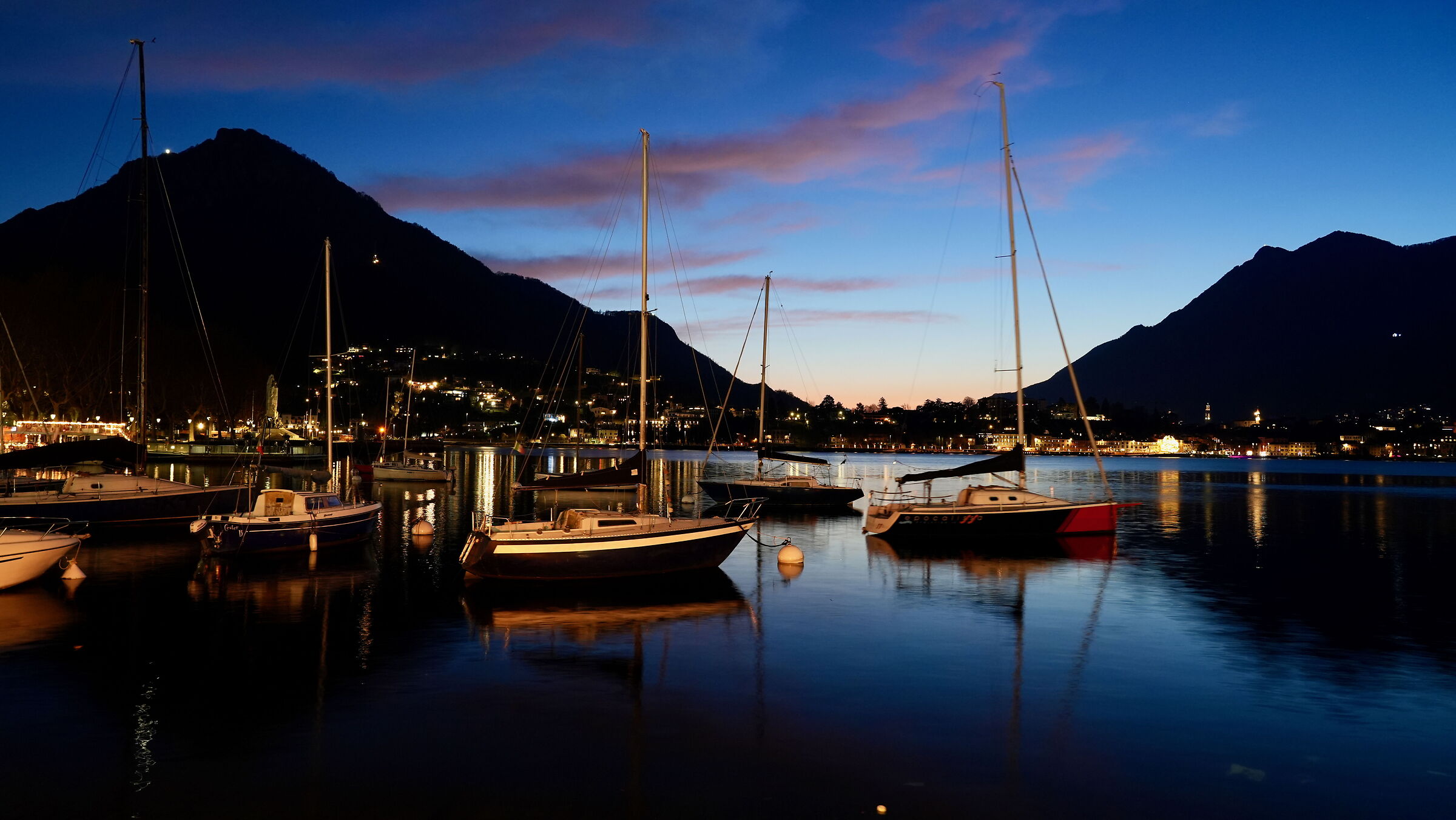 Lungolago di Lecco nel giorno dell'Epifania 2