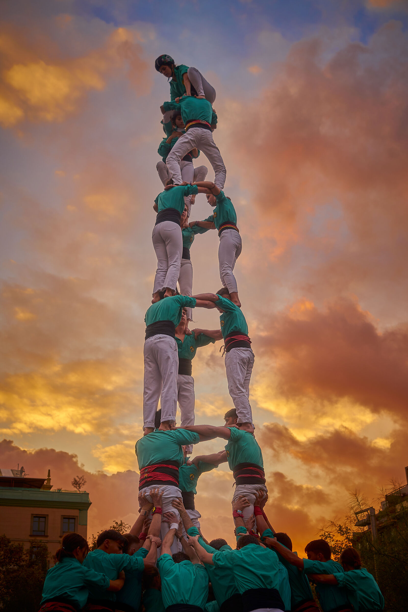 La tradizione  dei Castellers