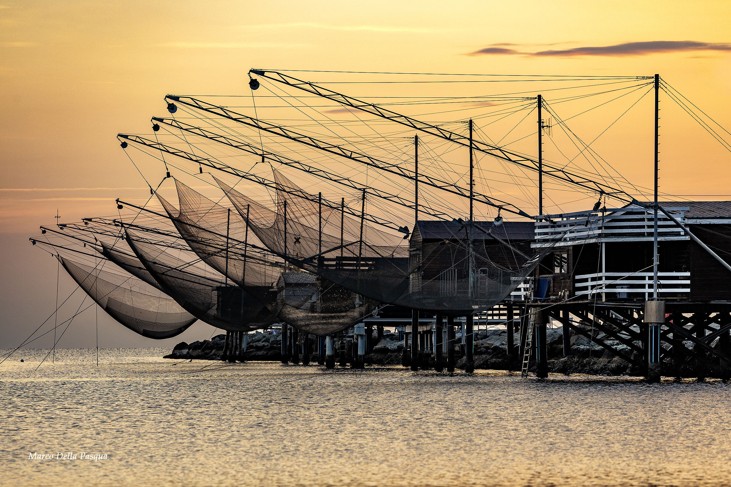 The first lights on the sea