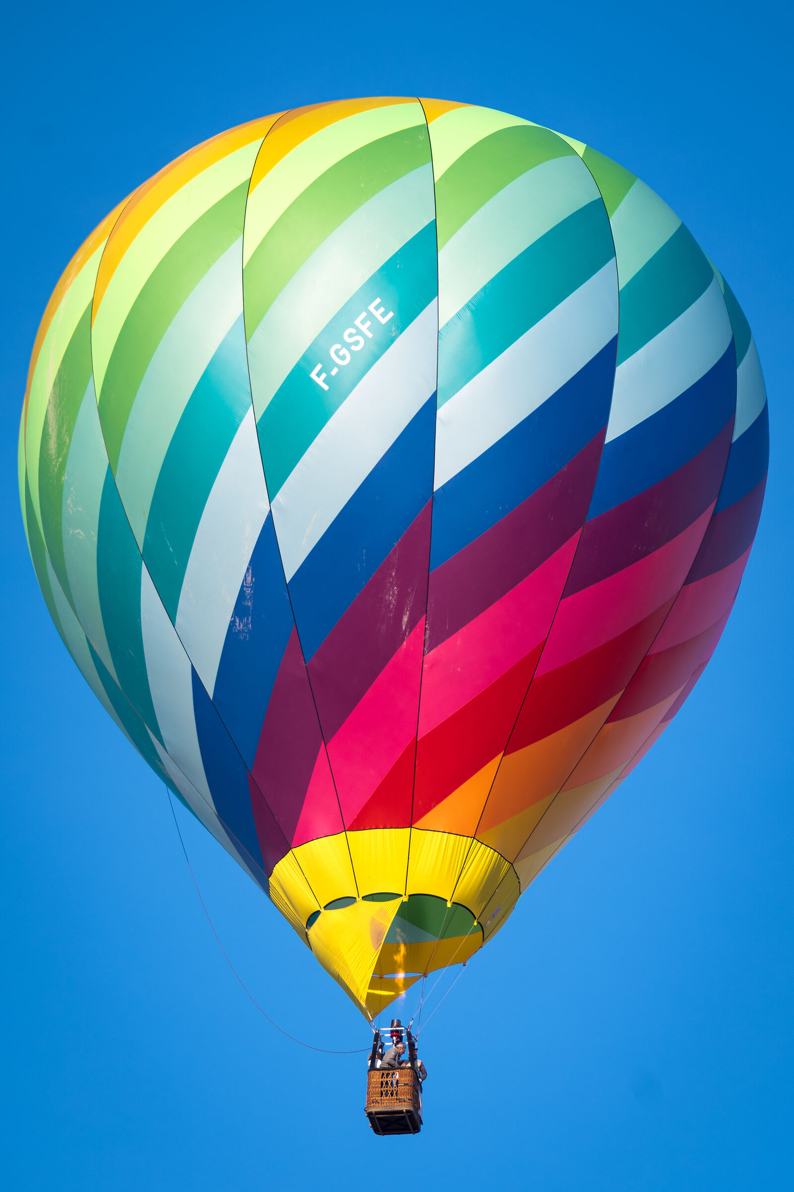 The hot air balloon ...