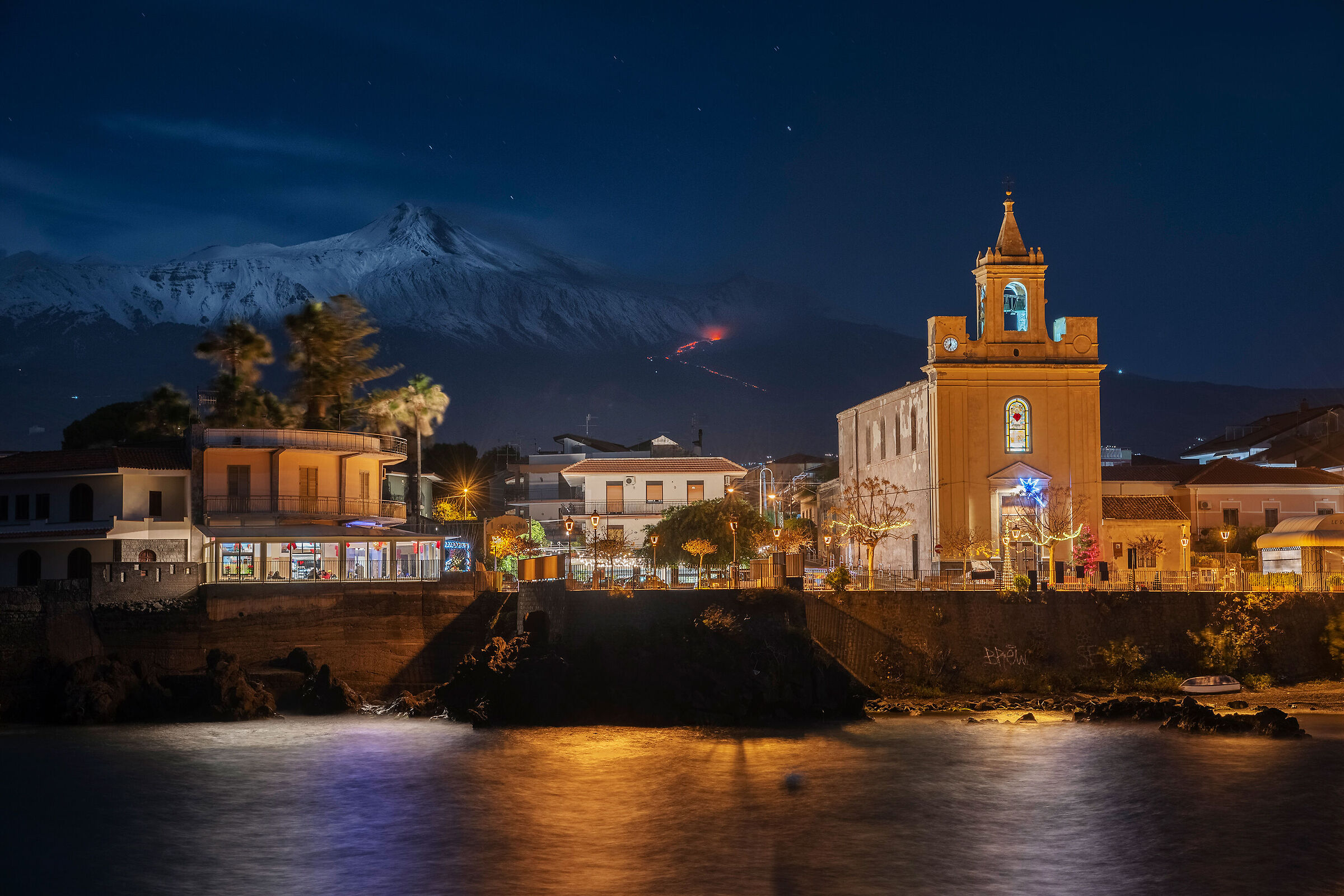 Lava flow seen from Stazzo