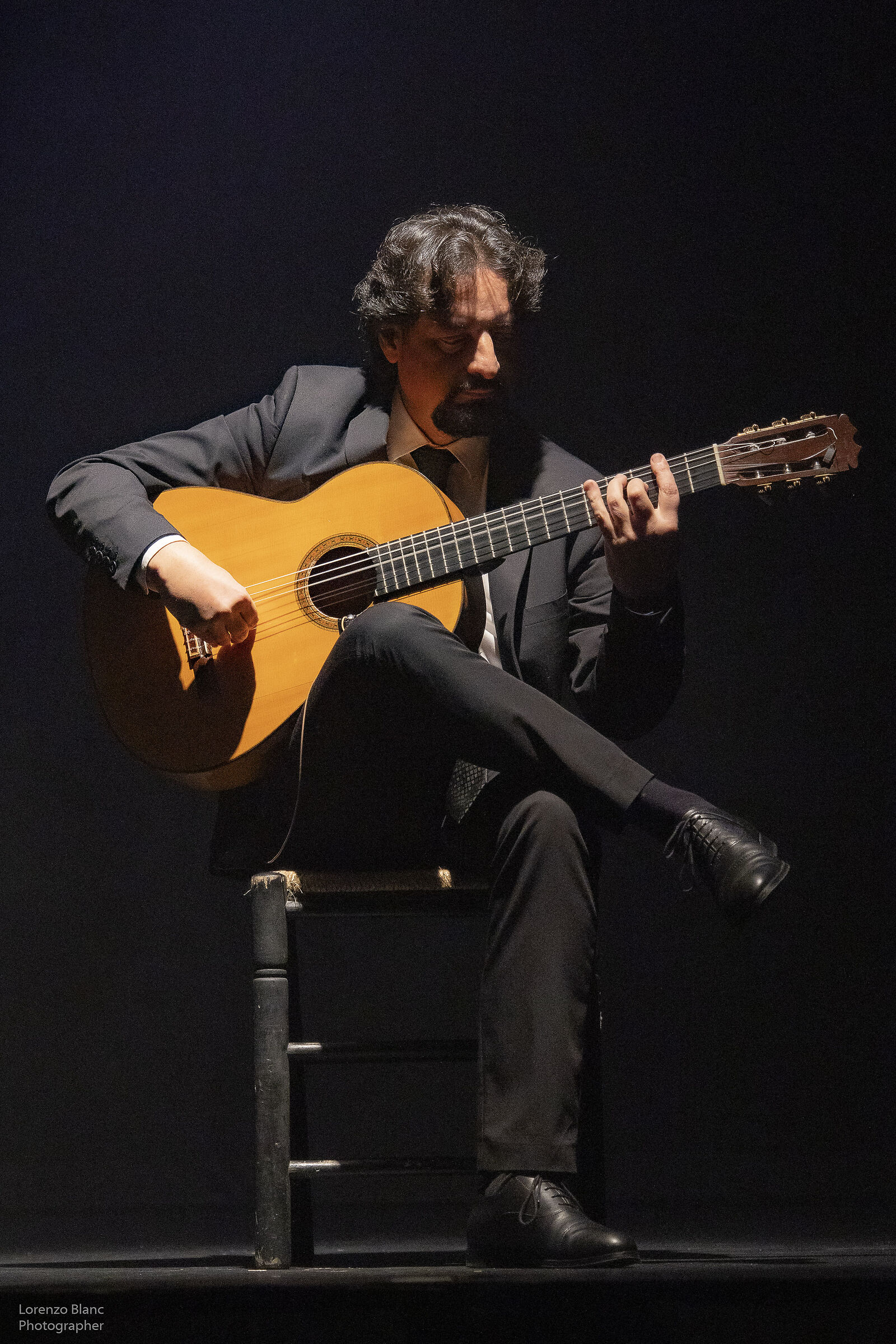 The flamenco guitarist