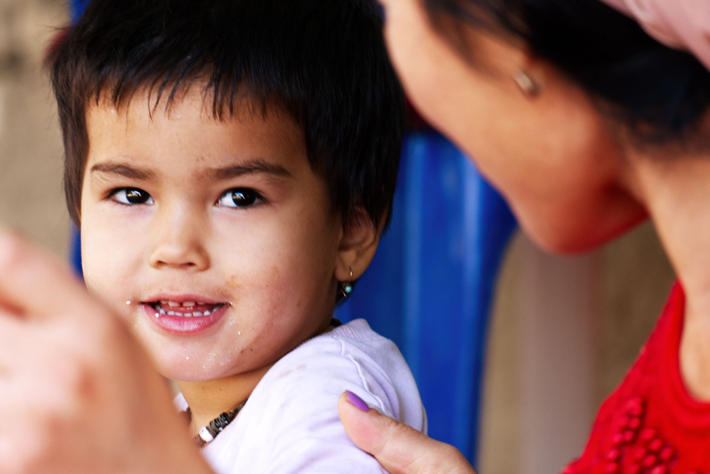 La gioia della piccola Utzbeka