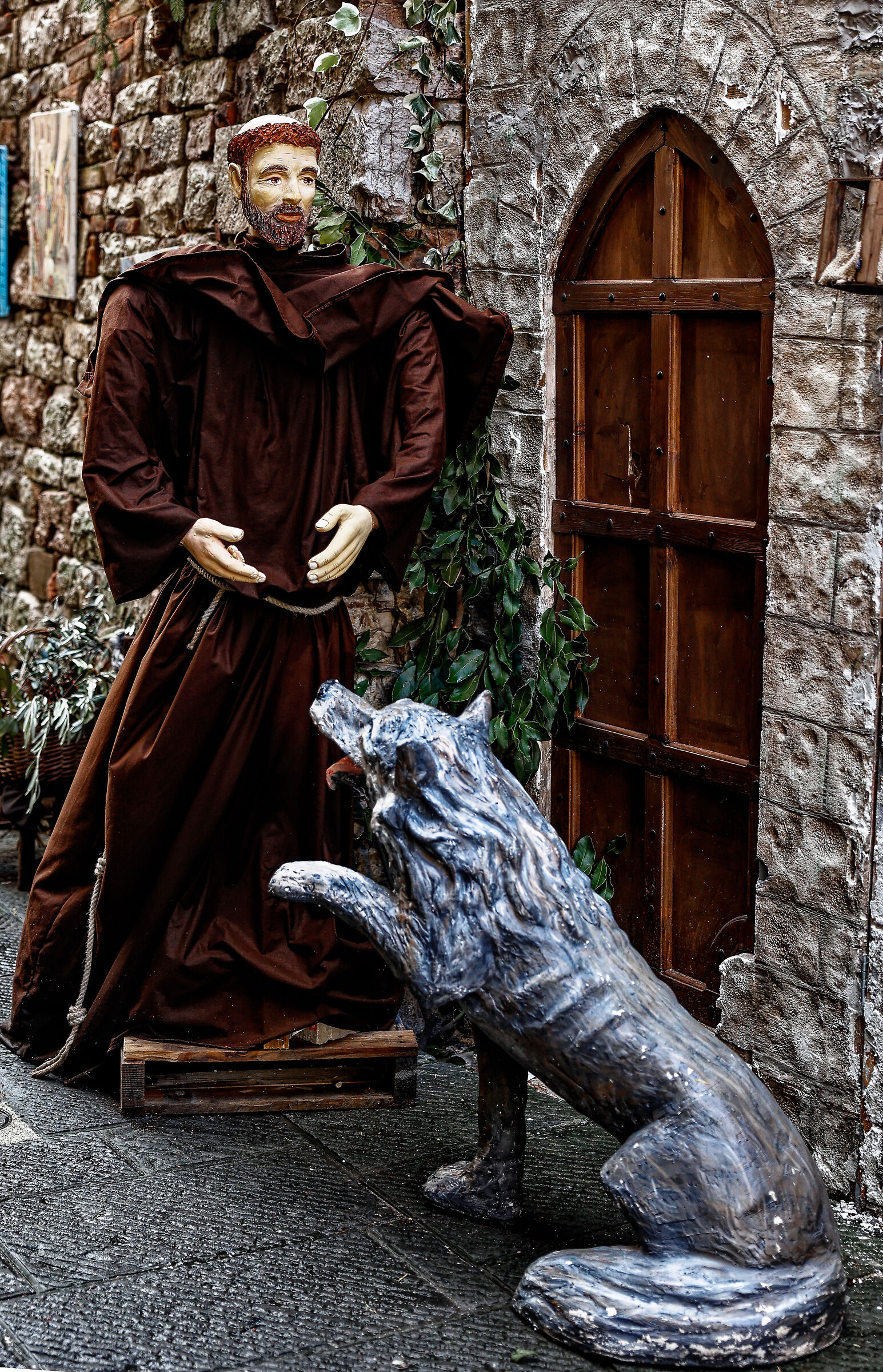 St. Francis and the wolf