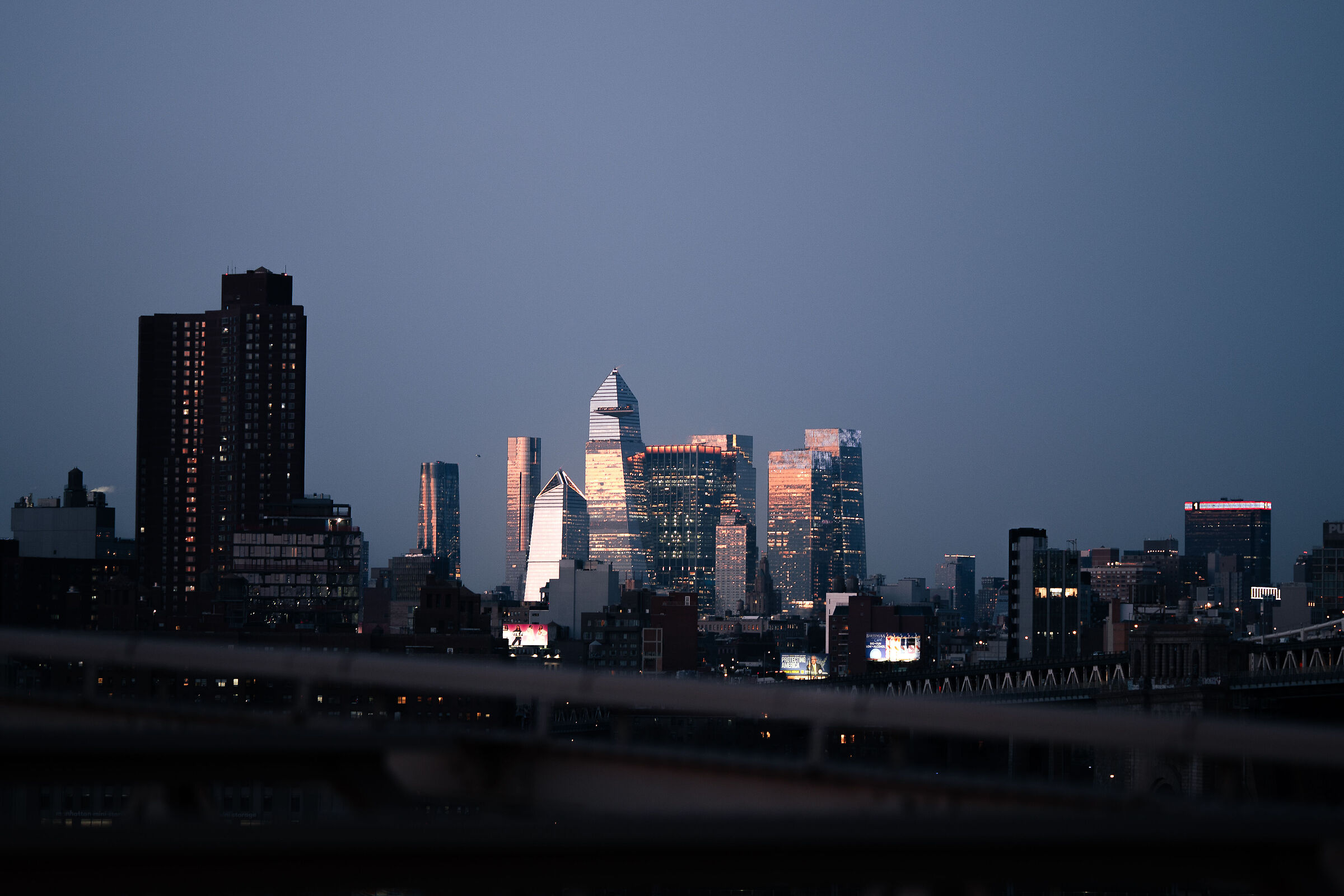 Magic view from the brooklyn bridge