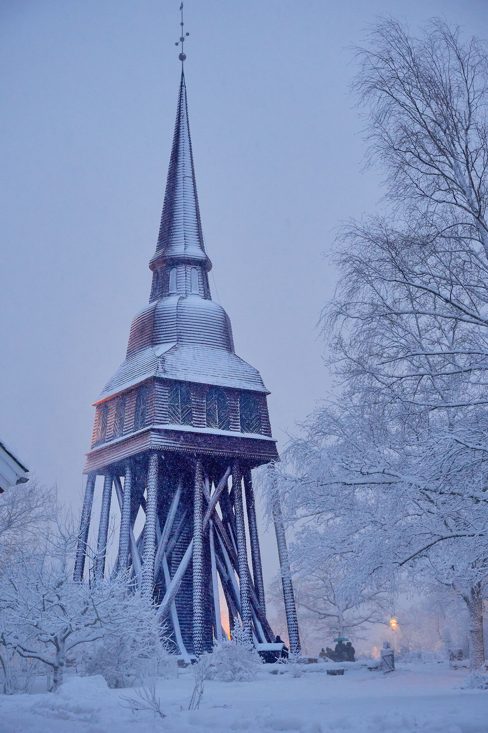 Stockholm, Skansen in the Snowstorm