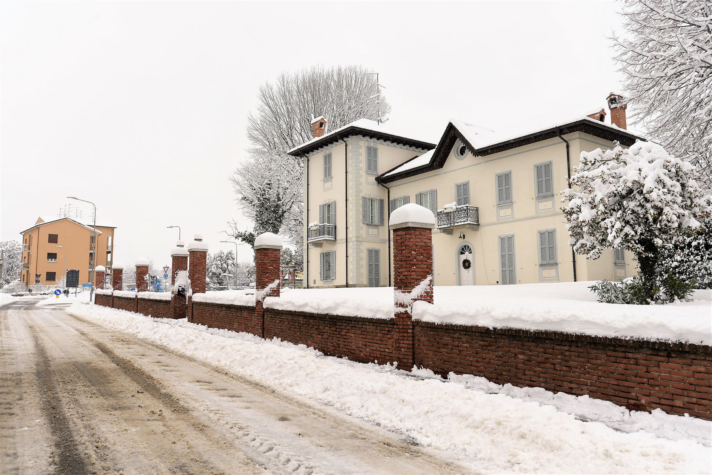 strade imbiancate