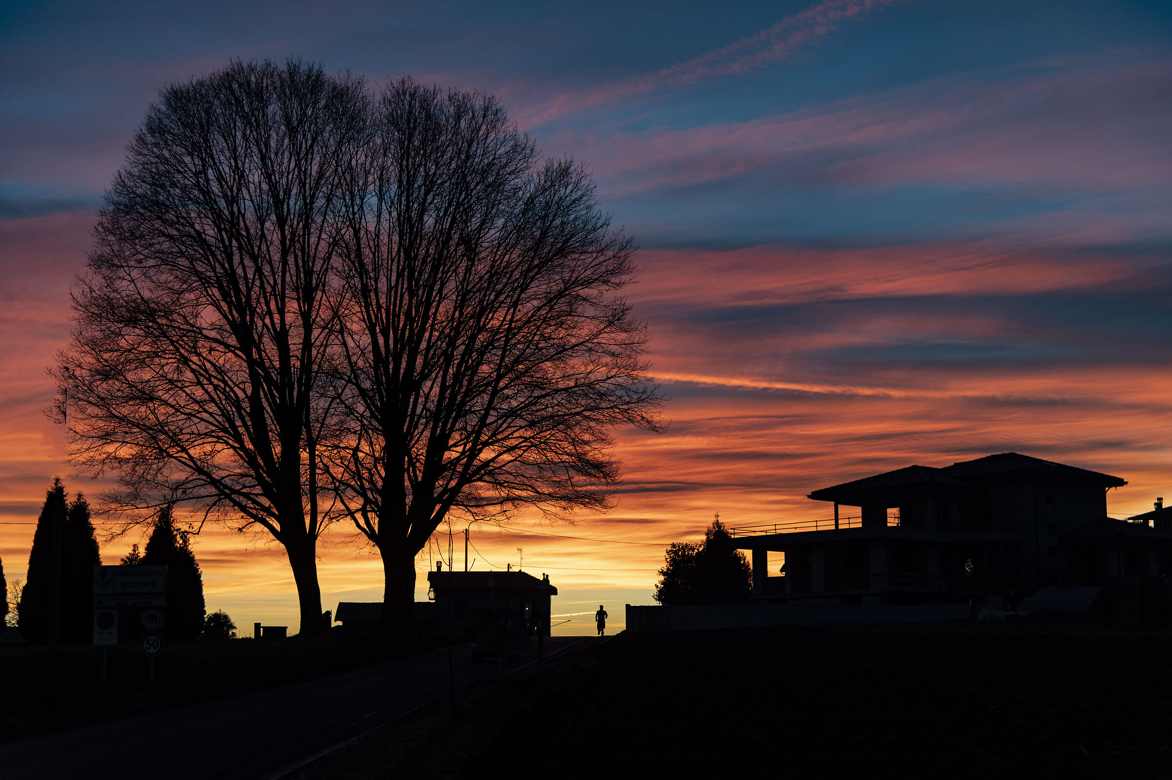 tramonto sul paesino